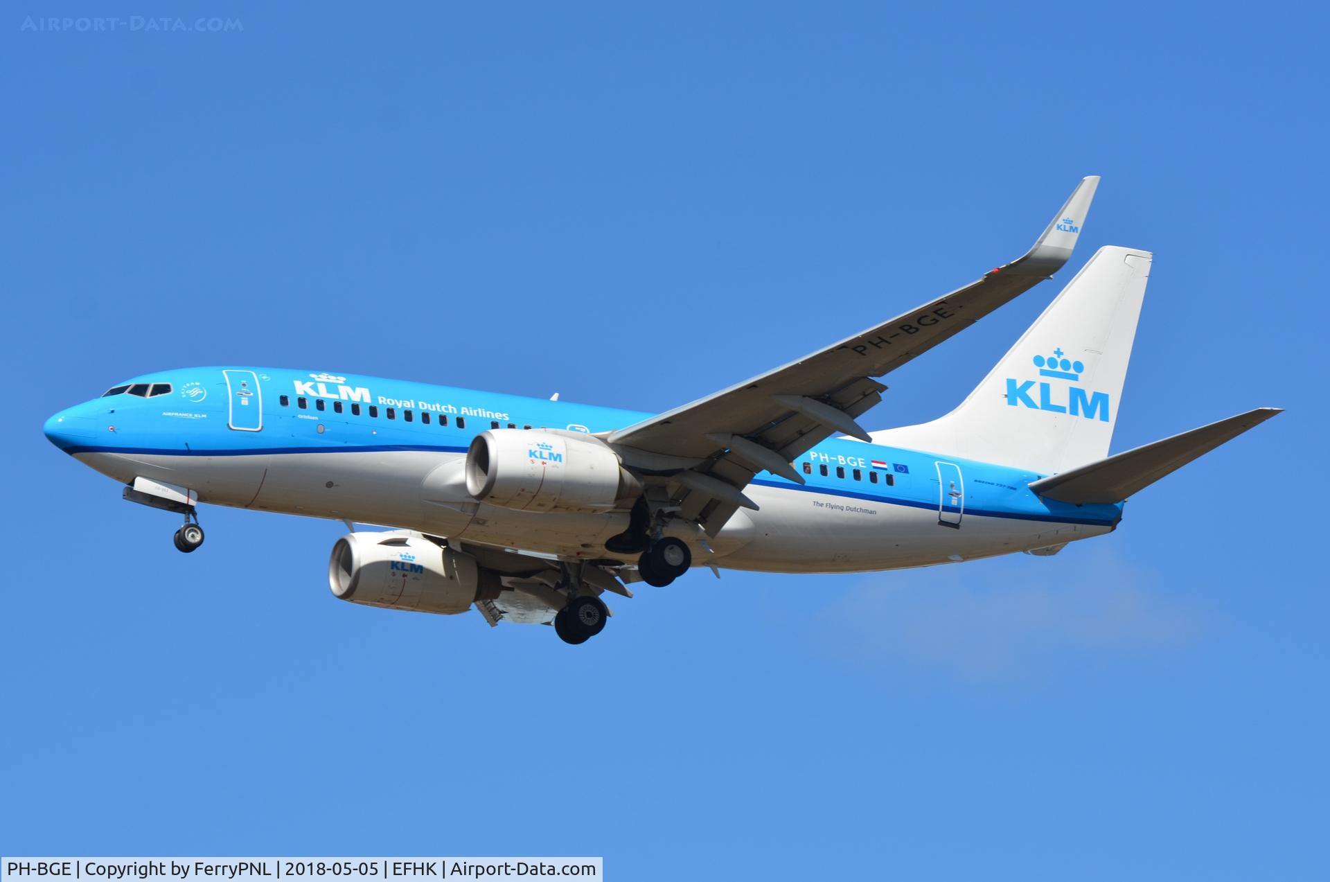 PH-BGE, 2008 Boeing 737-7K2 C/N 30371, Arriving from AMS KLM B737