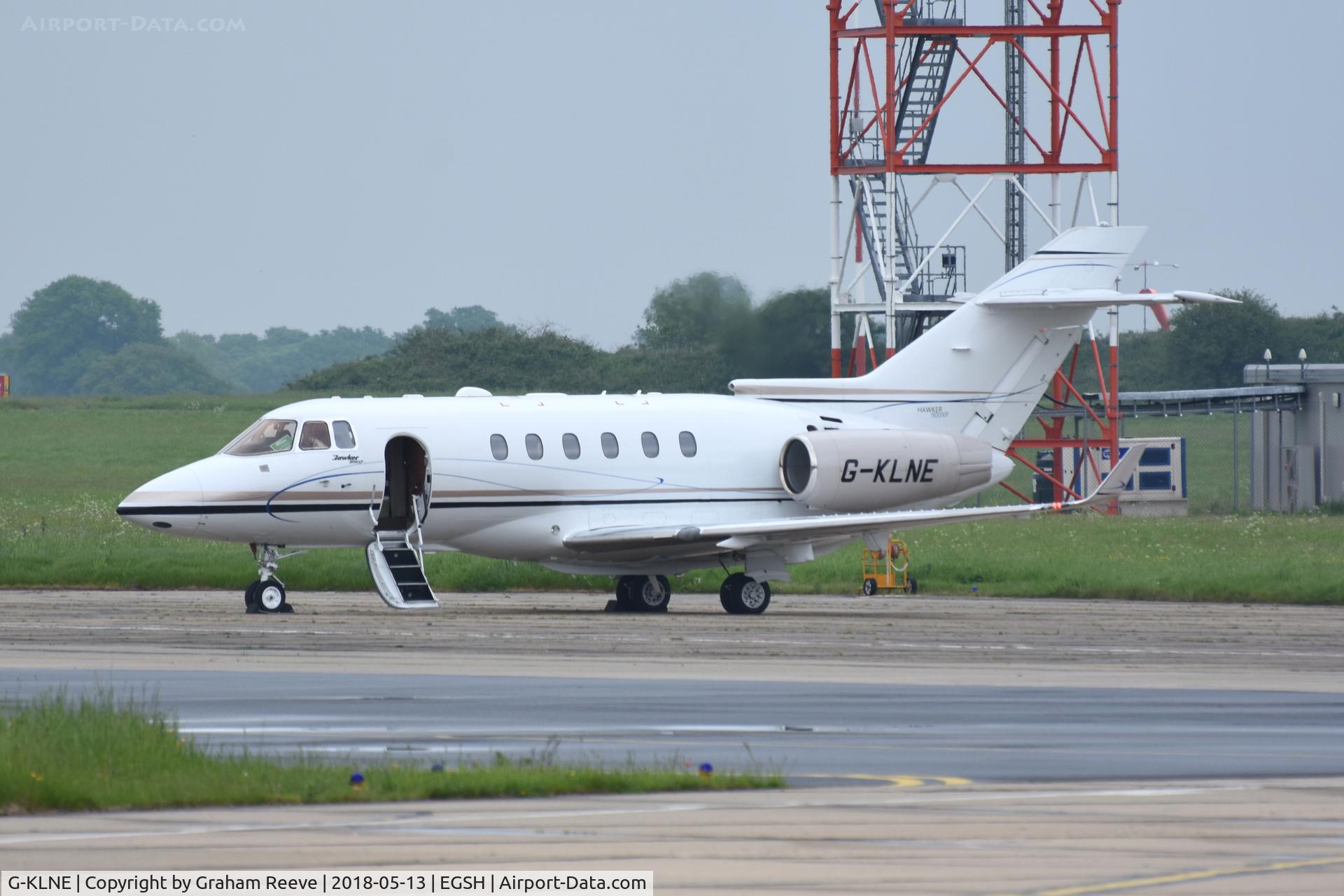 G-KLNE, 2011 Hawker Beechcraft 900XP C/N HA-0186, Parked at Norwich.