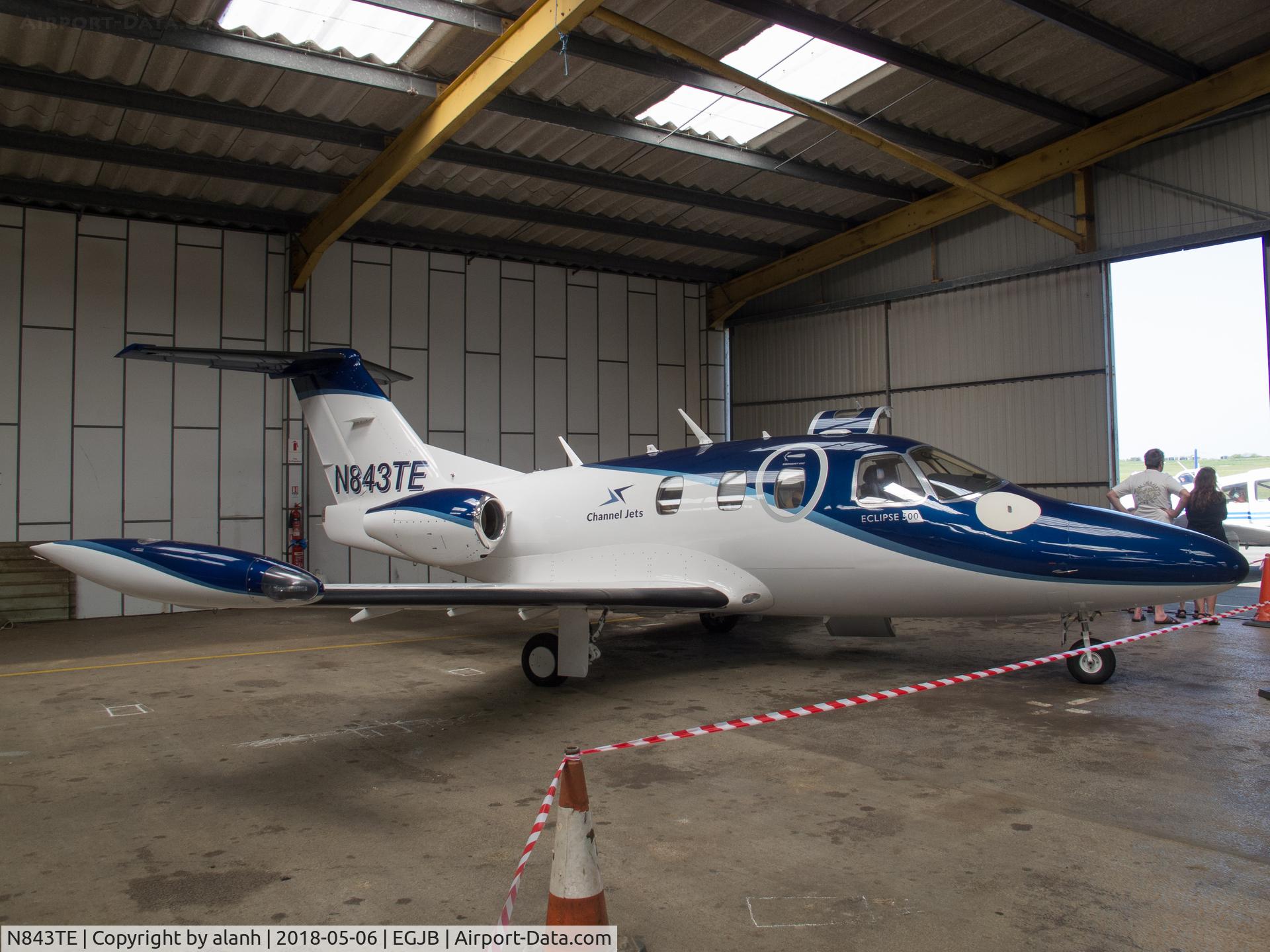 N843TE, 2007 Eclipse Aviation Corp EA500 C/N 000072, In a new scheme at Guernsey Aero Club Open Day