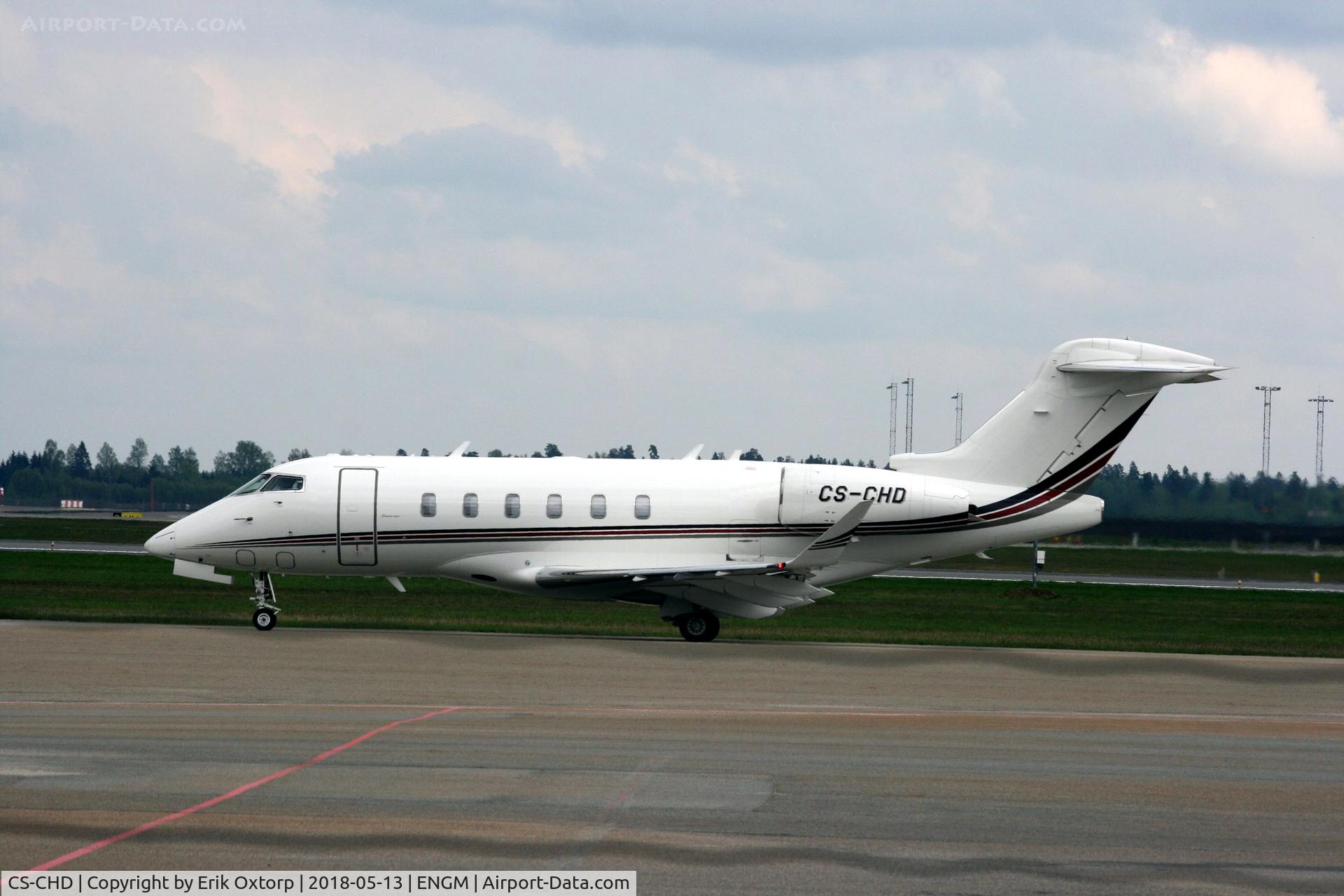 CS-CHD, 2015 Bombardier Challenger 350 (BD-100-1A10) C/N 20584, CS-CHD in OSL