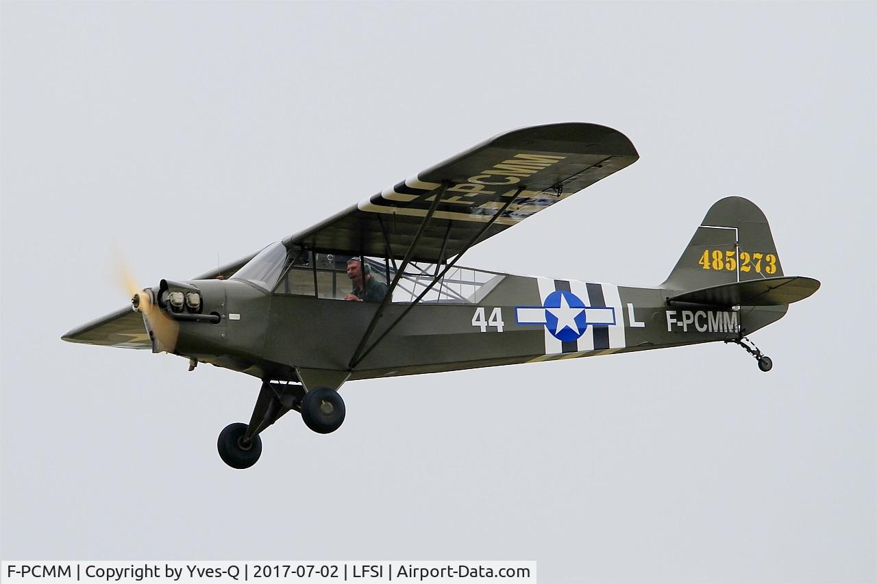 F-PCMM, Piper J3C-65D Cub Cub C/N S1, Piper J3C-65D Cub,On display, St Dizier-Robinson Air Base 113 (LFSI) Open day 2017