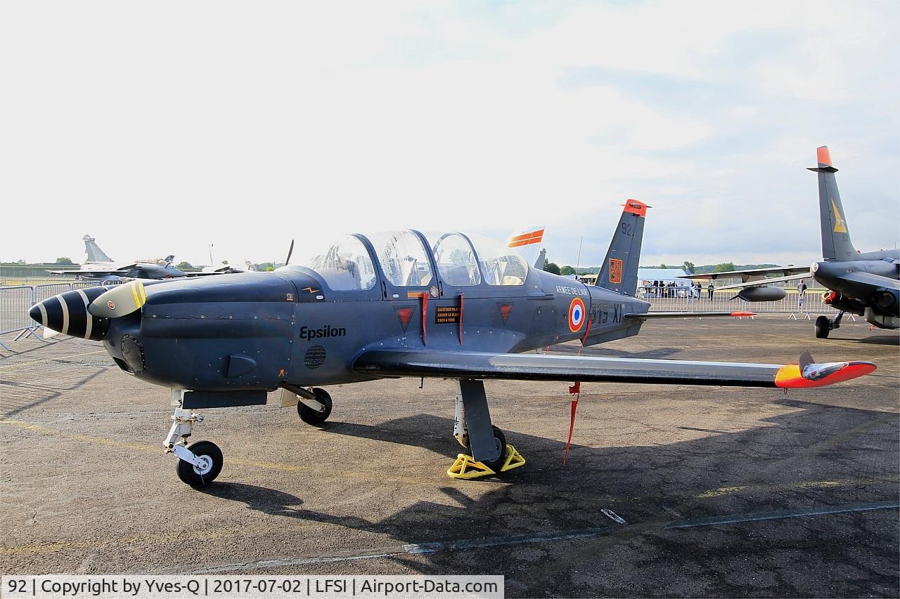 92, Socata TB-30 Epsilon C/N 92, Socata TB-30 Epsilon, Static display, St Dizier-Robinson Air Base 113 (LFSI) Open day 2017
