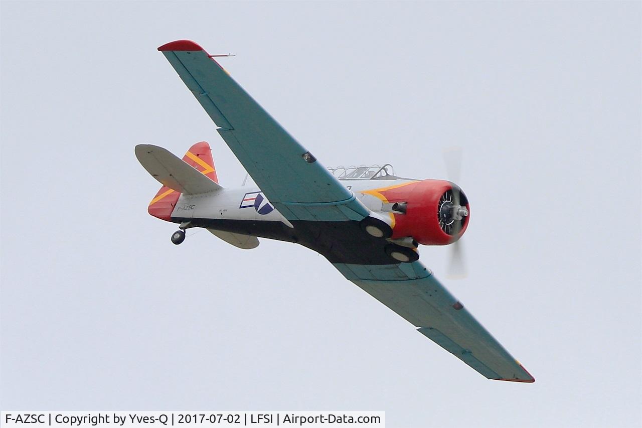 F-AZSC, North American AT-6D Texan C/N 88-15943 (41-34672), North American AT-6D Texan, On display, St Dizier-Robinson Air Base 113 (LFSI) Open day 2017