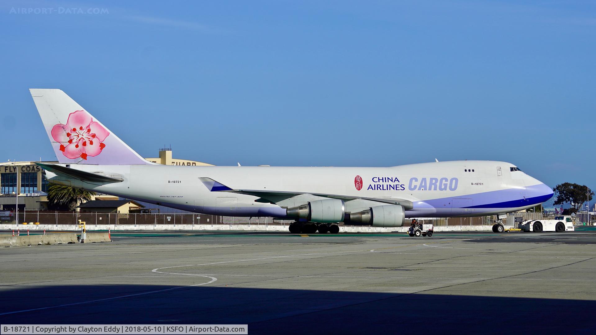 B-18721, 2005 Boeing 747-409F/SCD C/N 33738, SFO 2018.