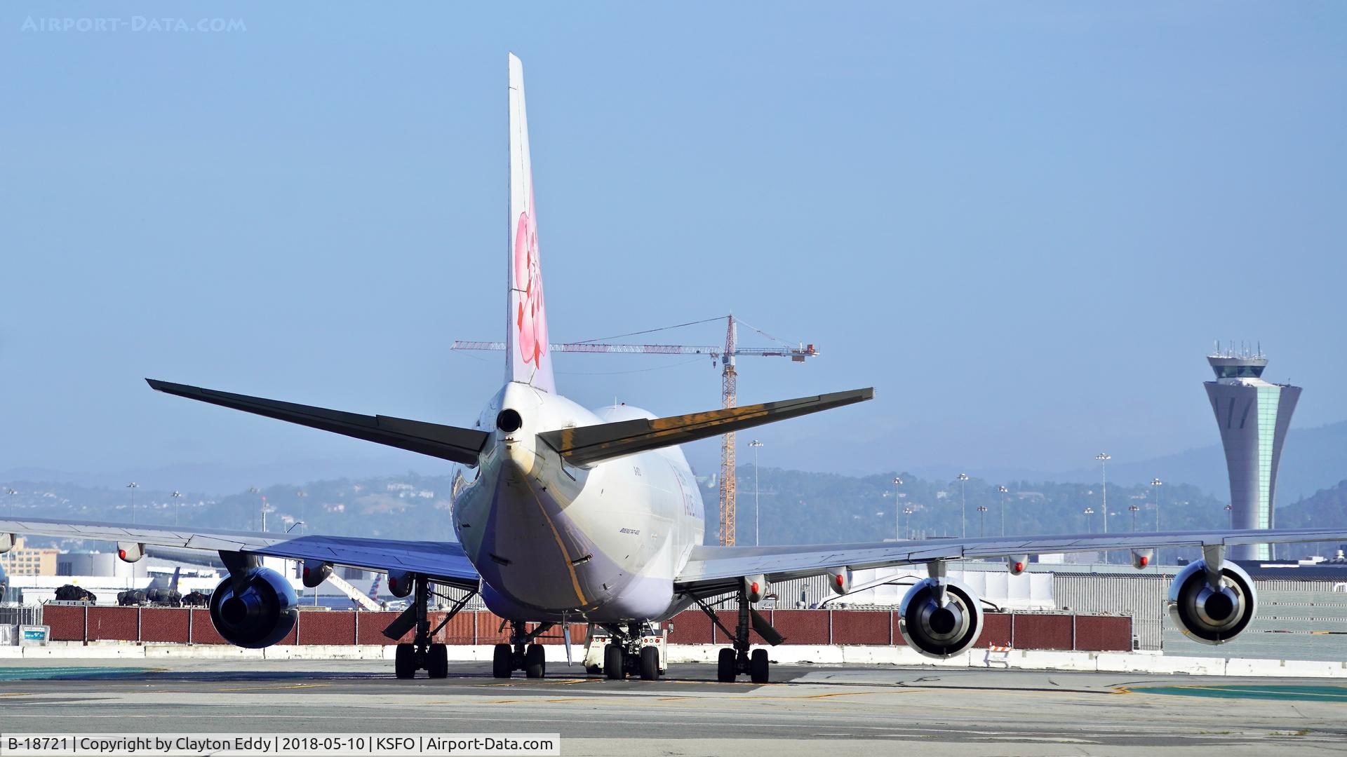 B-18721, 2005 Boeing 747-409F/SCD C/N 33738, SFO 2018.