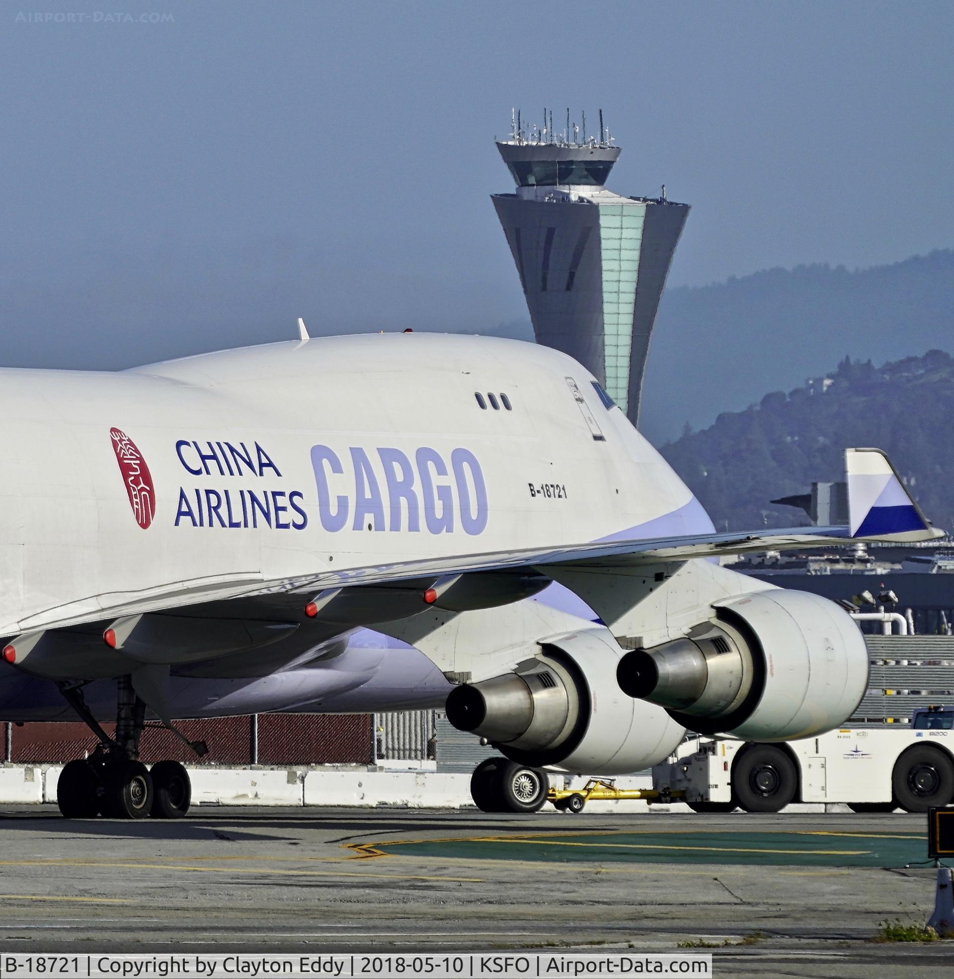 B-18721, 2005 Boeing 747-409F/SCD C/N 33738, SFO 2018.