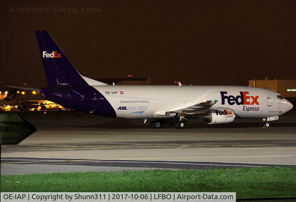 OE-IAP, 1998 Boeing 737-4M0 C/N 29206, Ready for departure... operated by ASL Airlines in Federal Express c/s