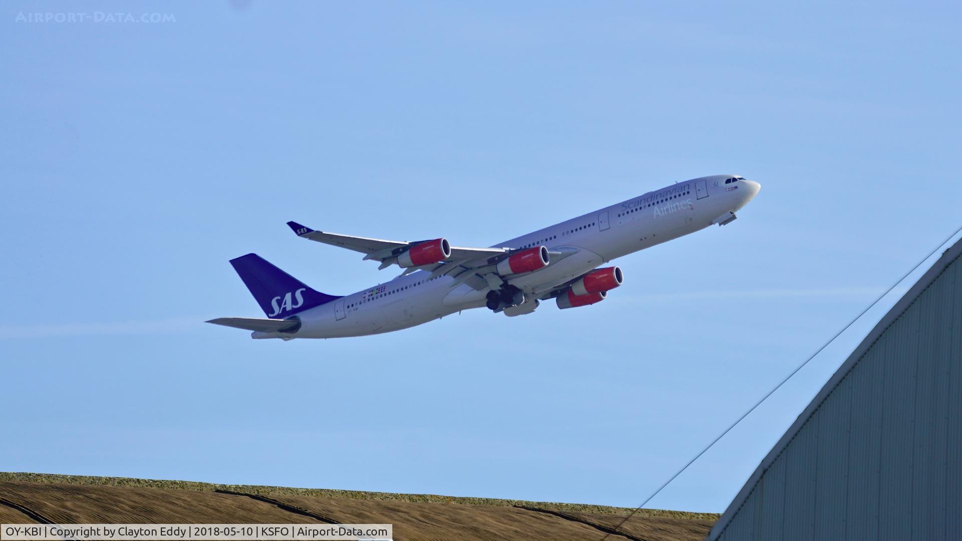 OY-KBI, 2001 Airbus A340-313X C/N 430, SFO 2018.