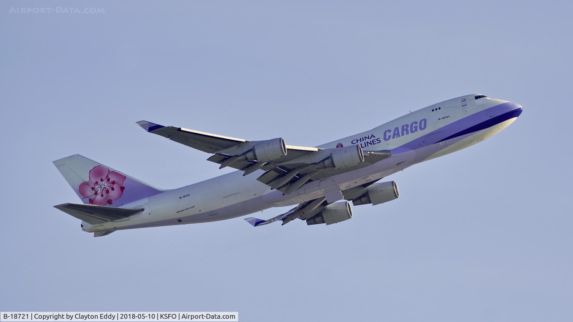 B-18721, 2005 Boeing 747-409F/SCD C/N 33738, SFO 2018.