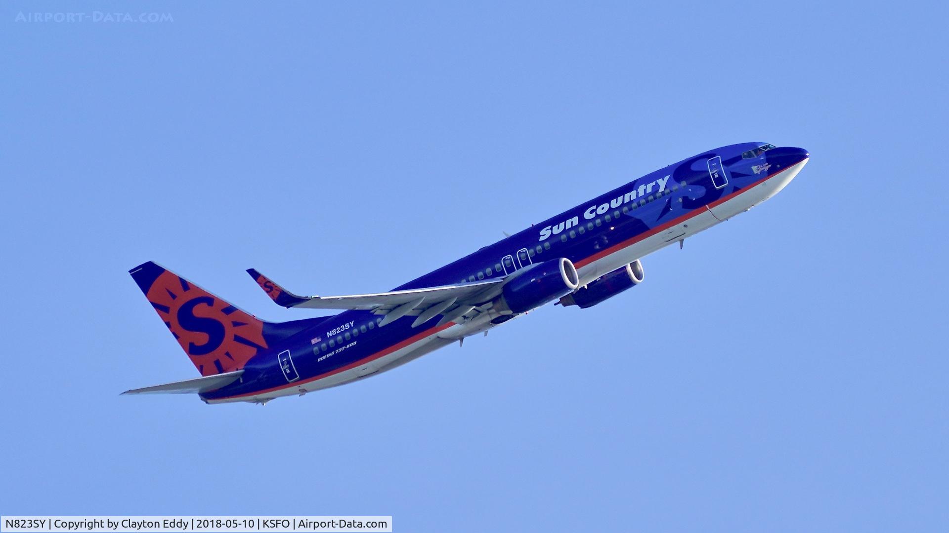 N823SY, 2004 Boeing 737-85P C/N 33971, SFO 2018.