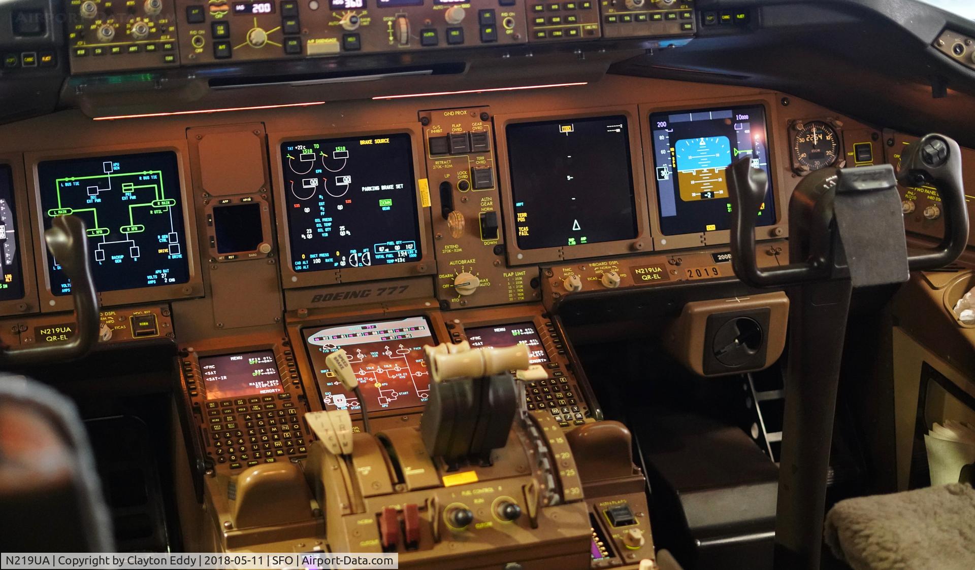 N219UA, 2001 Boeing 777-222 C/N 30551, SFO. 2018.