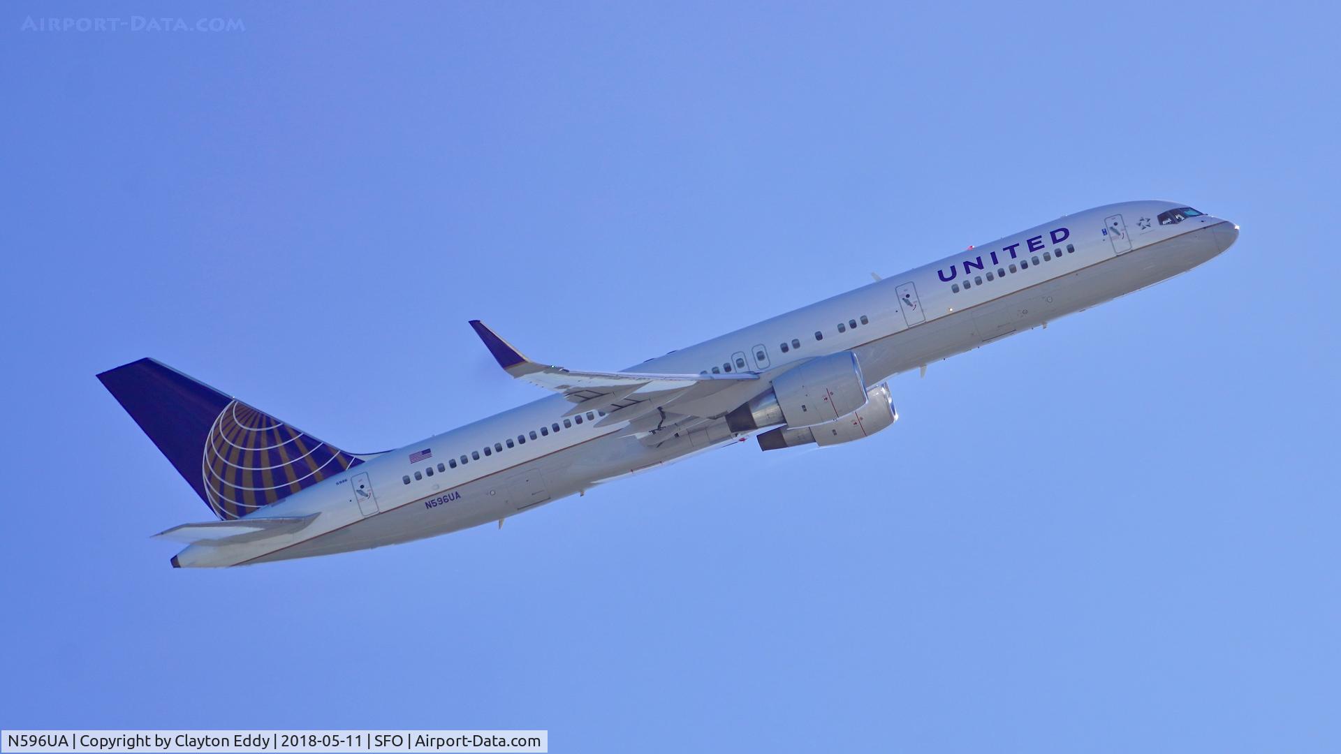 N596UA, 1998 Boeing 757-222 C/N 28749, SFO 2018.
