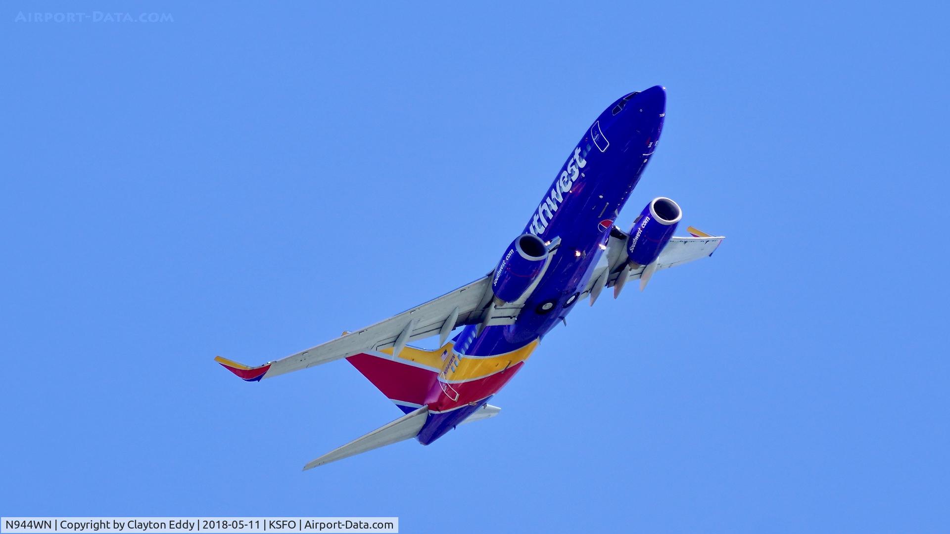 N944WN, 2010 Boeing 737-7H4 C/N 36659, SFO 2018.