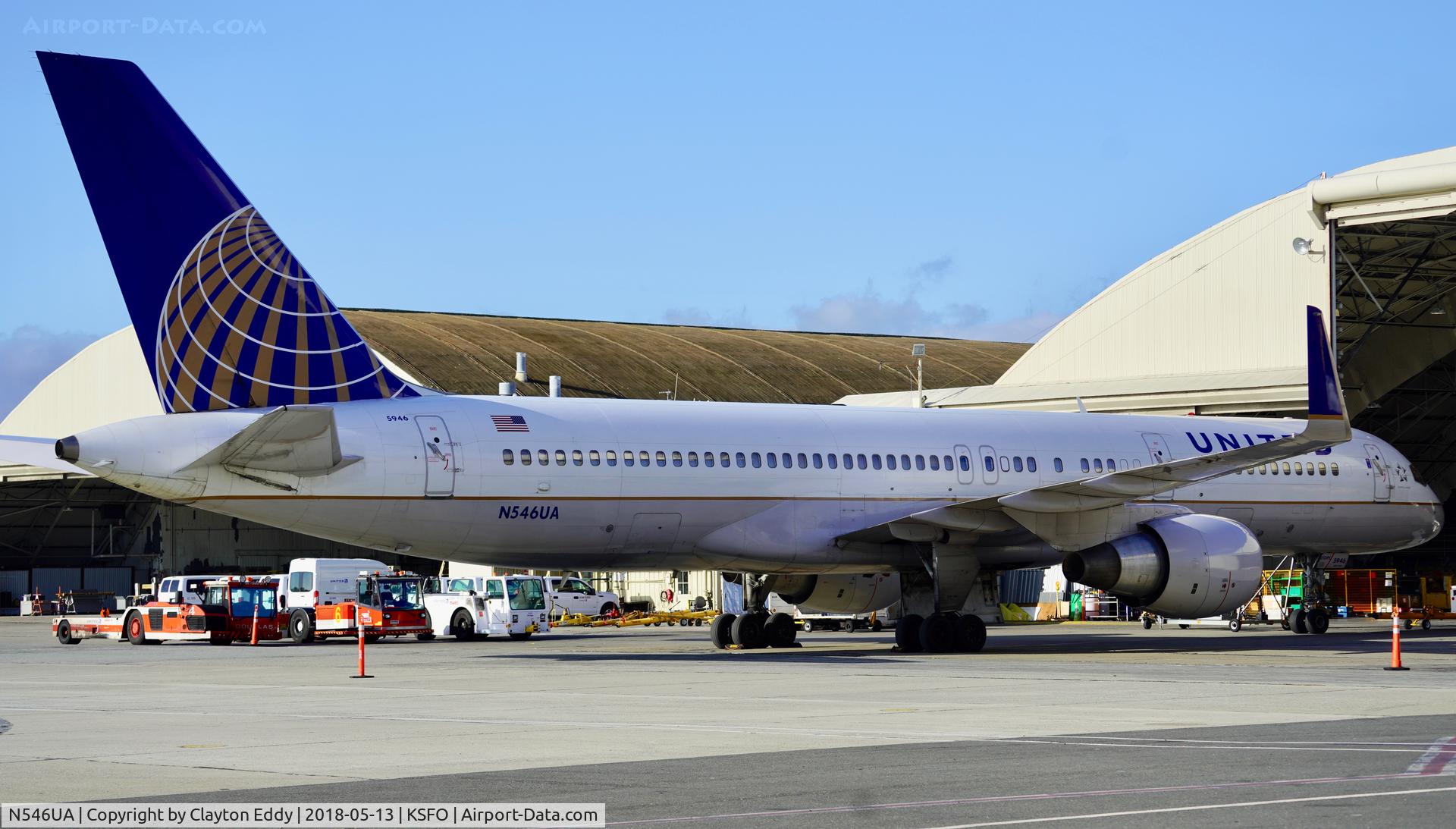 N546UA, 1991 Boeing 757-222 C/N 25367, SFO 2018.