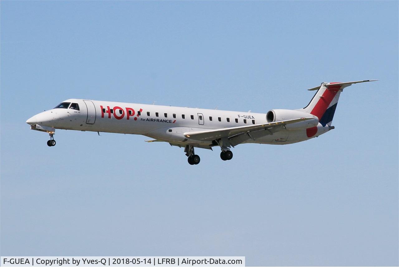 F-GUEA, 2000 Embraer EMB-145MP (ERJ-145MP) C/N 145342, Embraer EMB-145MP, On final rwy 25L, Brest-Bretagne airport (LFRB-BES)