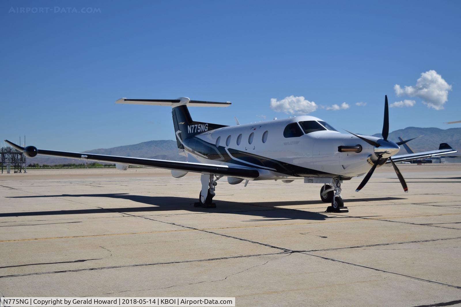 N775NG, 2018 Pilatus PC-12/47E NG C/N 1775, Parked on the south GA ramp.