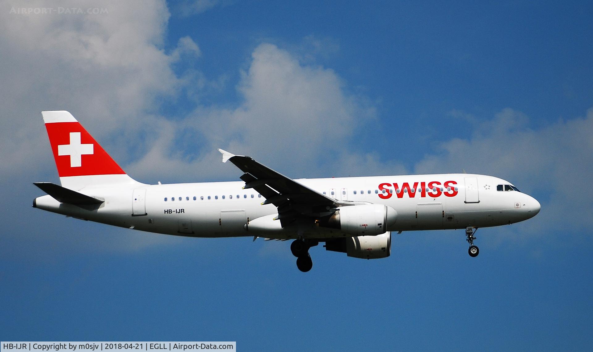 HB-IJR, 1997 Airbus A320-214 C/N 0703, Taken from the Threshold of 29L