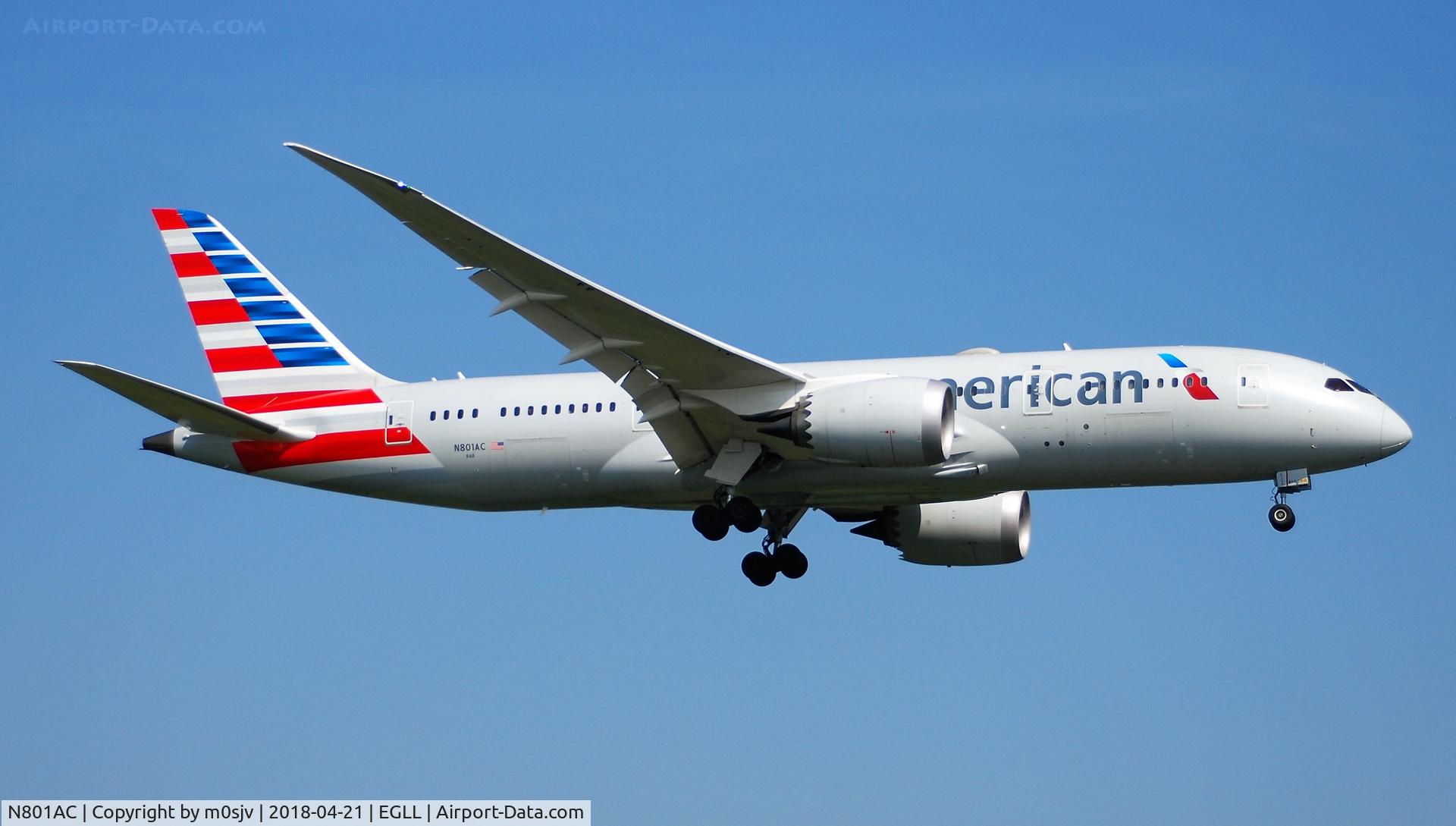 N801AC, 2015 Boeing 787-8 Dreamliner Dreamliner C/N 40619, Taken from the Threshold of 29L