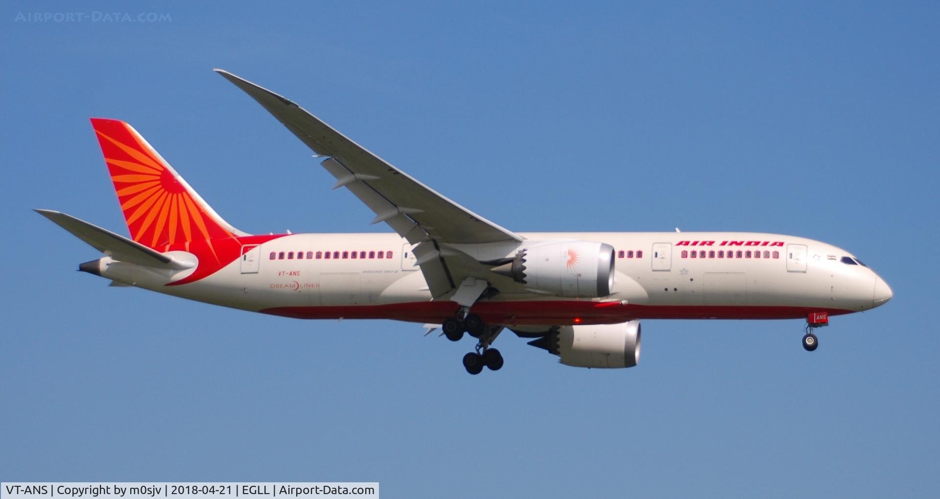 VT-ANS, 2014 Boeing 787-8 Dreamliner C/N 36290, Taken from the Threshold of 29L
