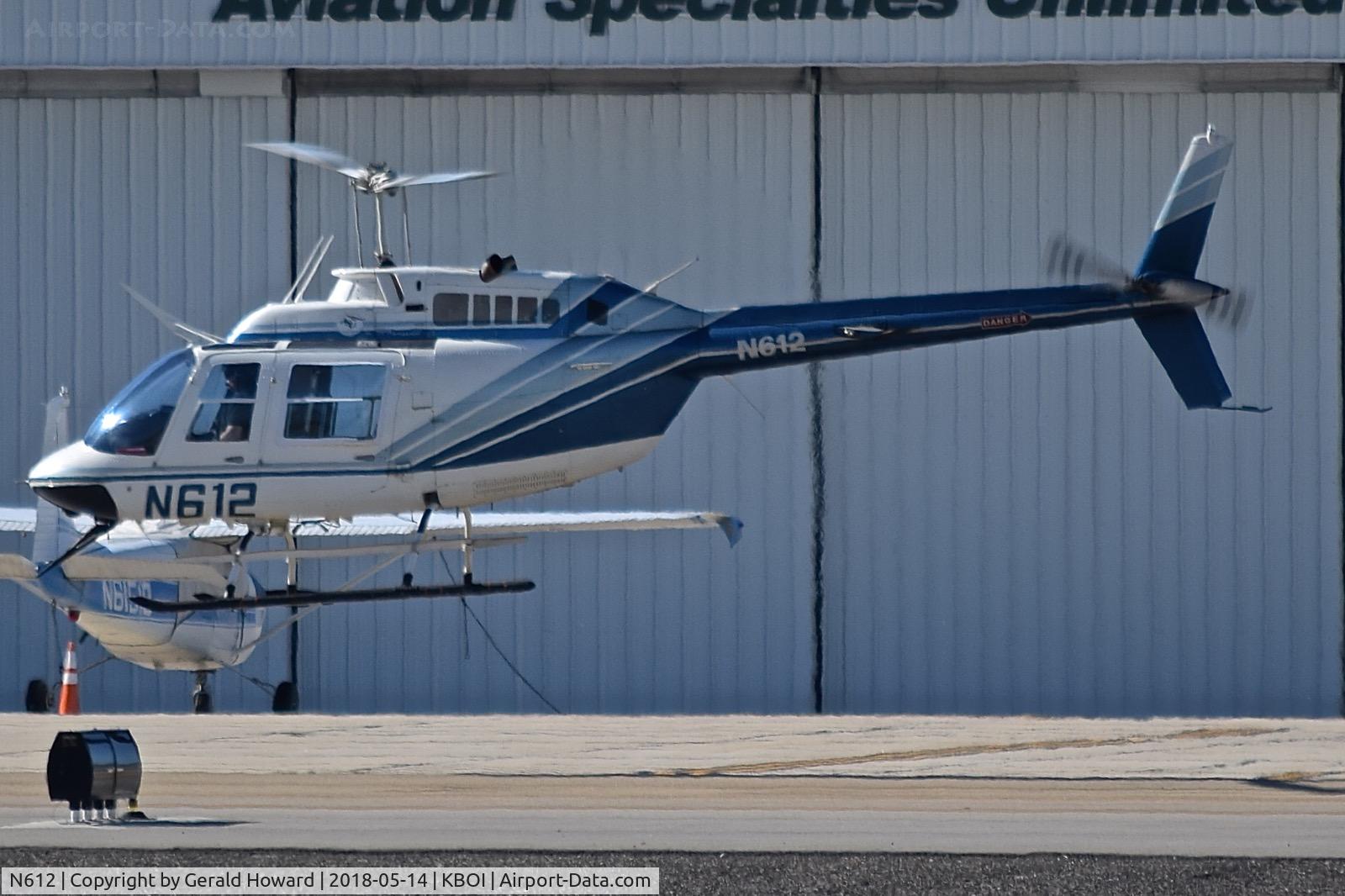 N612, 1991 Bell 206B-III C/N 4200, Taxiing along Kilo.