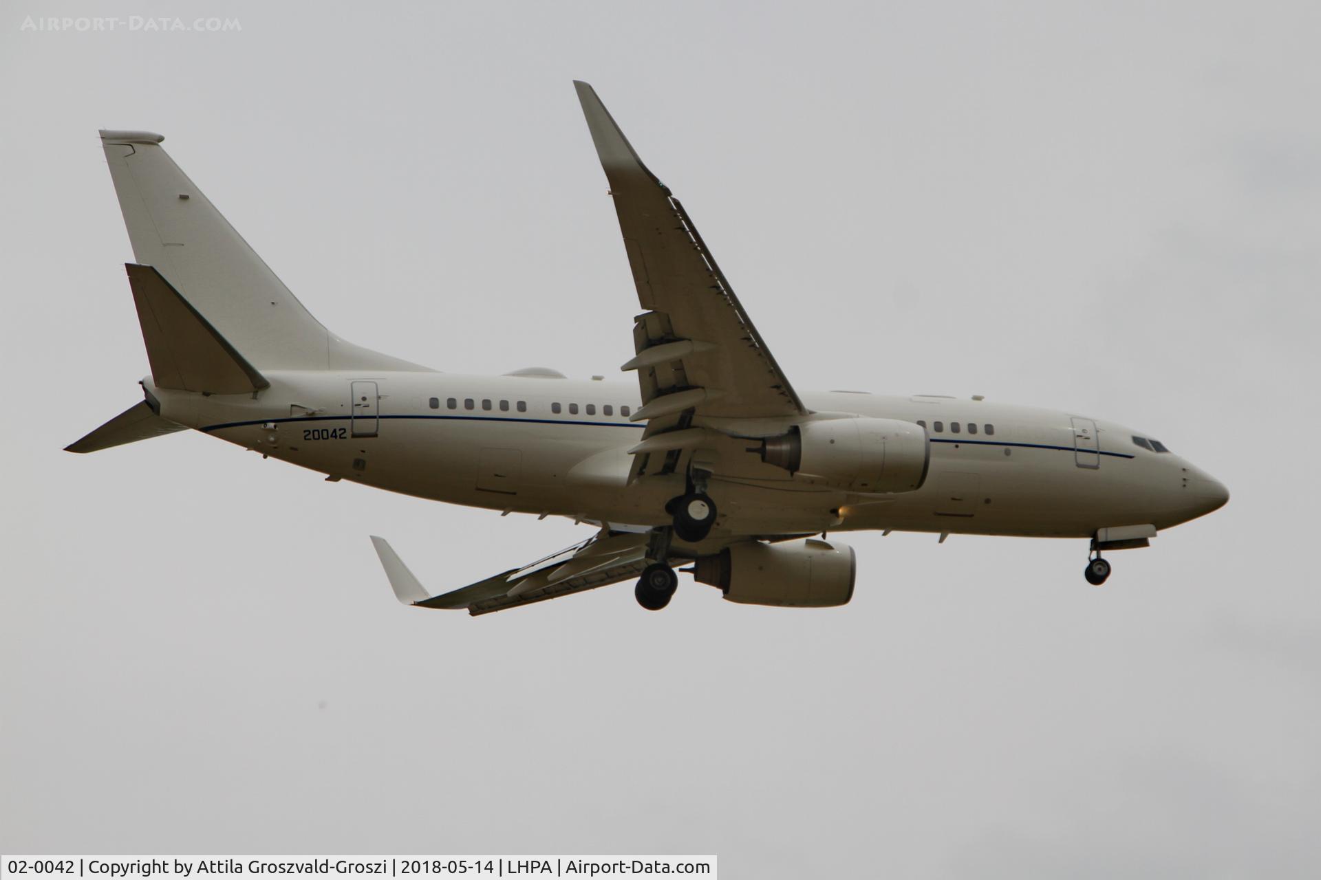 02-0042, 2003 Boeing C-40B (737-7FD BBJ) C/N 33500, Pápa Air Base, Hungary