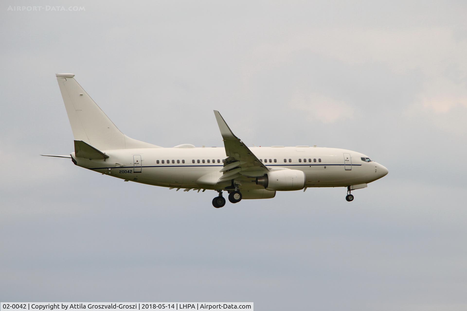 02-0042, 2003 Boeing C-40B (737-7FD BBJ) C/N 33500, Pápa Air Base, Hungary