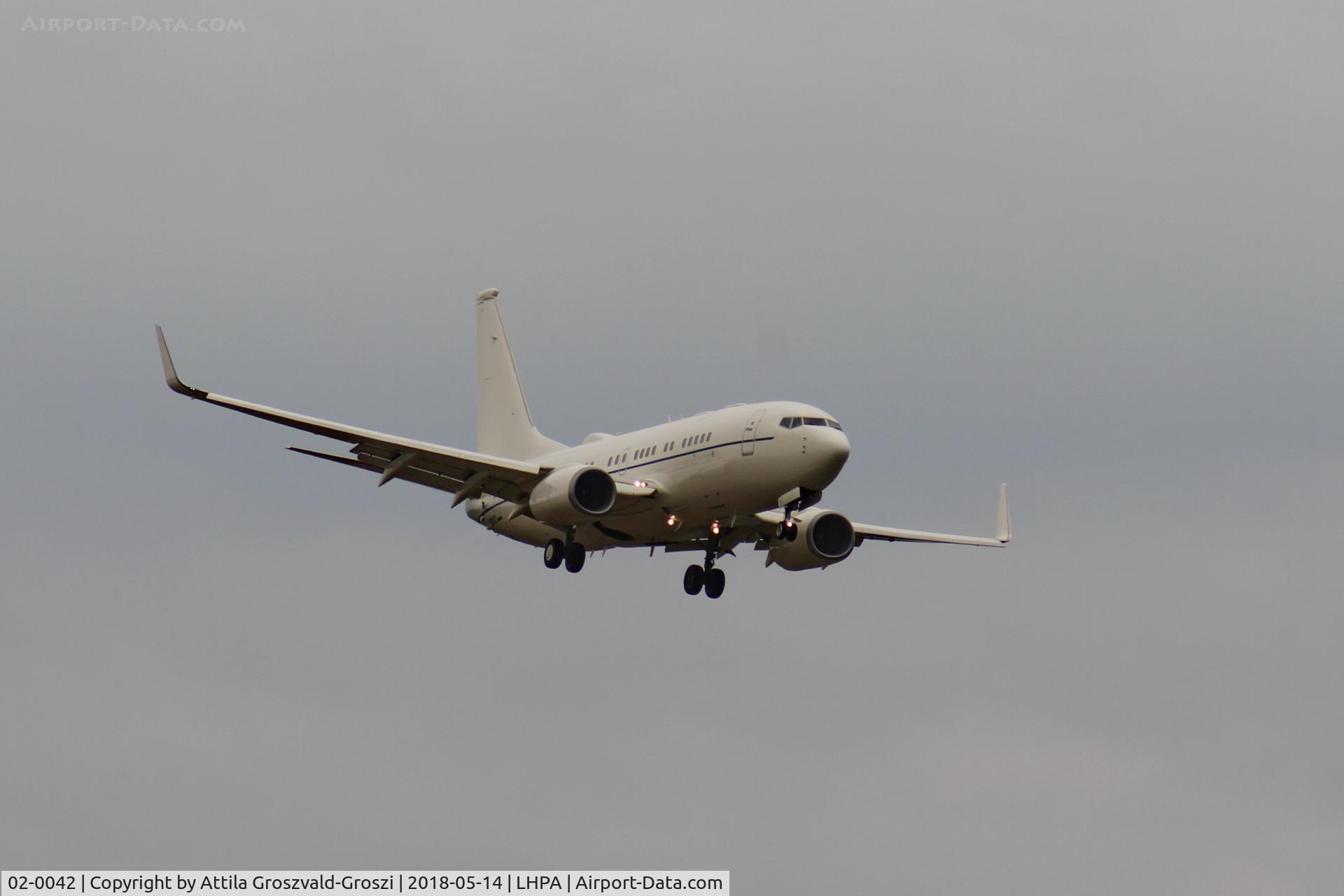 02-0042, 2003 Boeing C-40B (737-7FD BBJ) C/N 33500, Pápa Air Base, Hungary