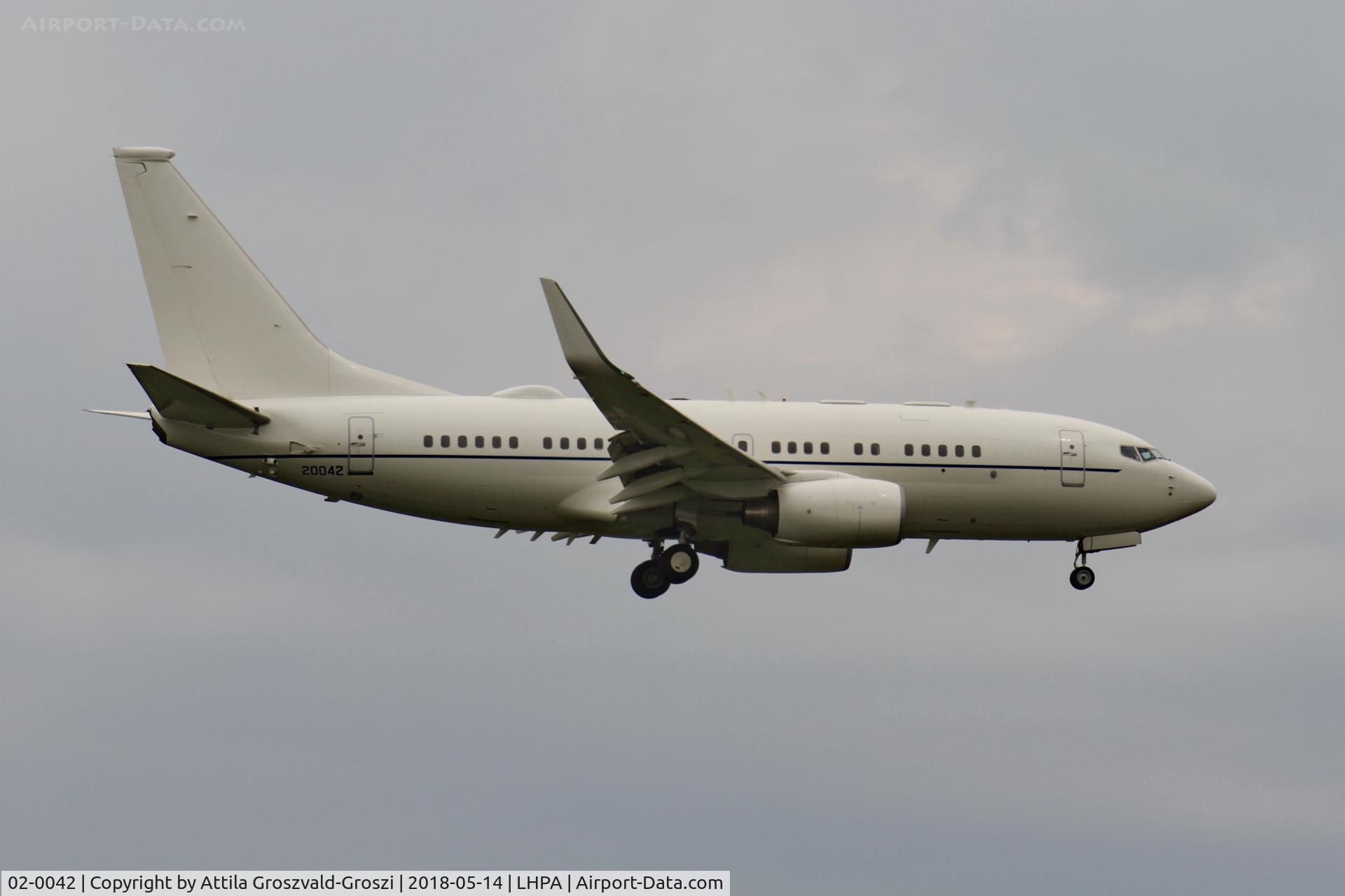 02-0042, 2003 Boeing C-40B (737-7FD BBJ) C/N 33500, Pápa Air Base, Hungary