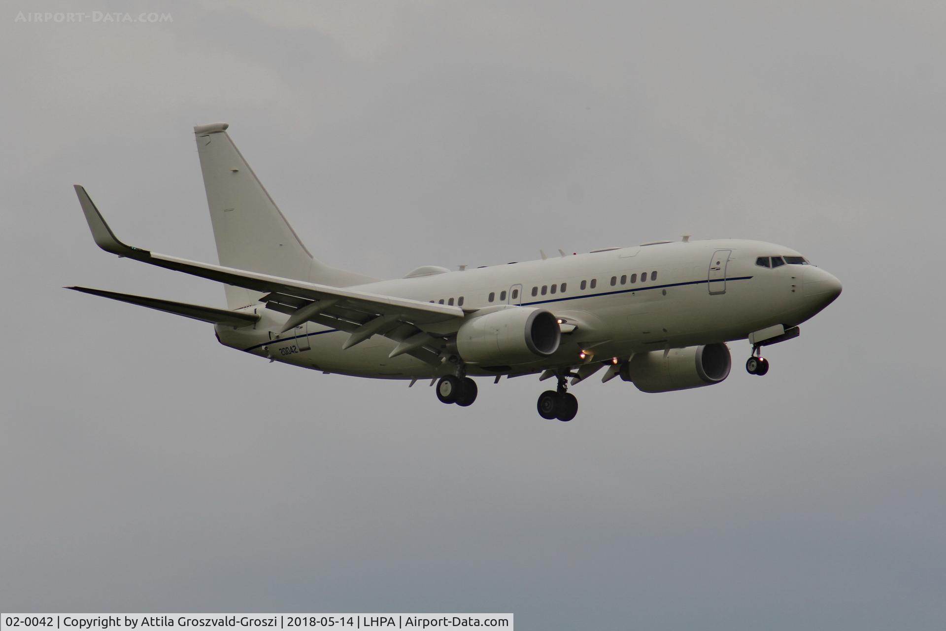 02-0042, 2003 Boeing C-40B (737-7FD BBJ) C/N 33500, Pápa Air Base, Hungary