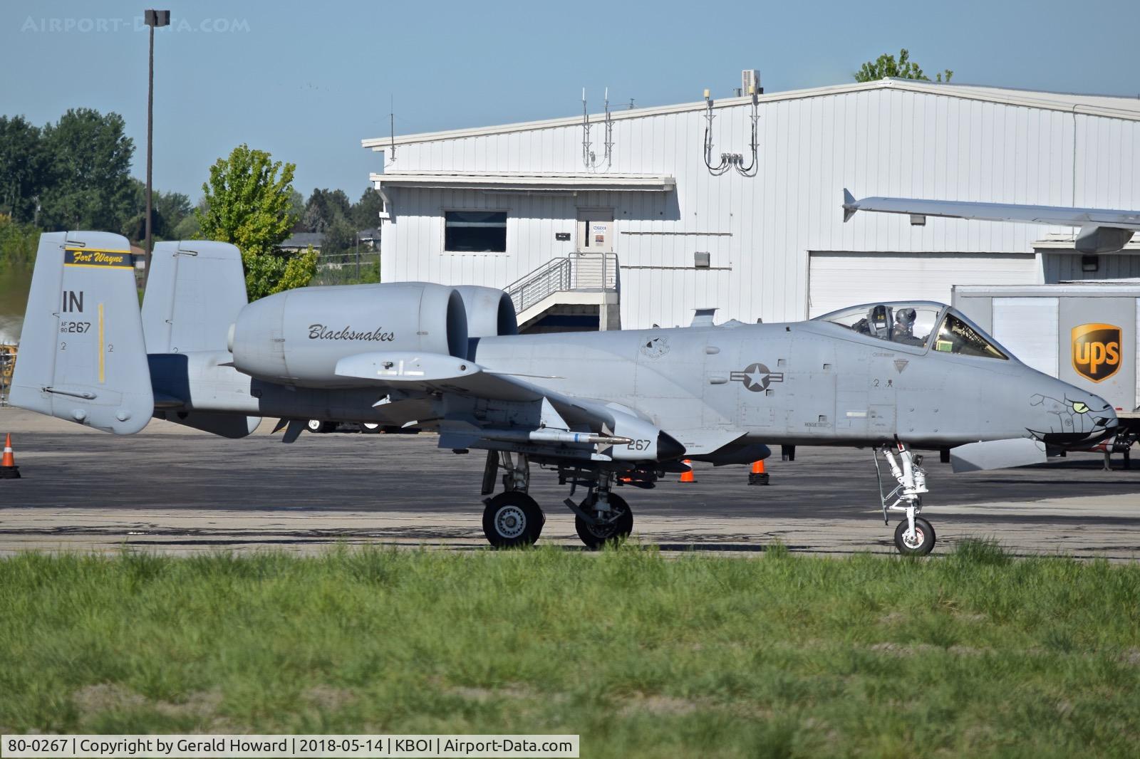 80-0267, 1980 Fairchild Republic A-10C Thunderbolt II C/N A10-0617, Taxiing to RWY 10R.