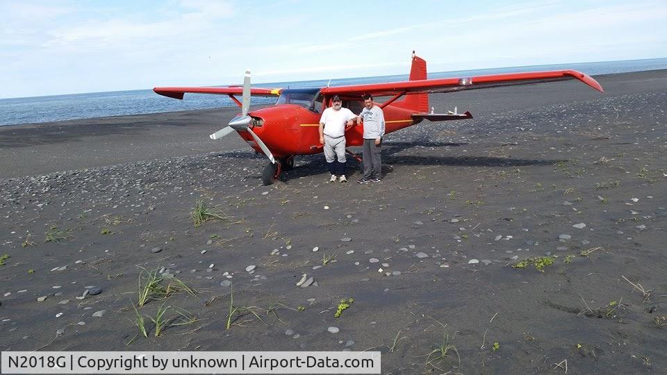 N2018G, 1958 Cessna 182A Skylane C/N 51318, beach landing