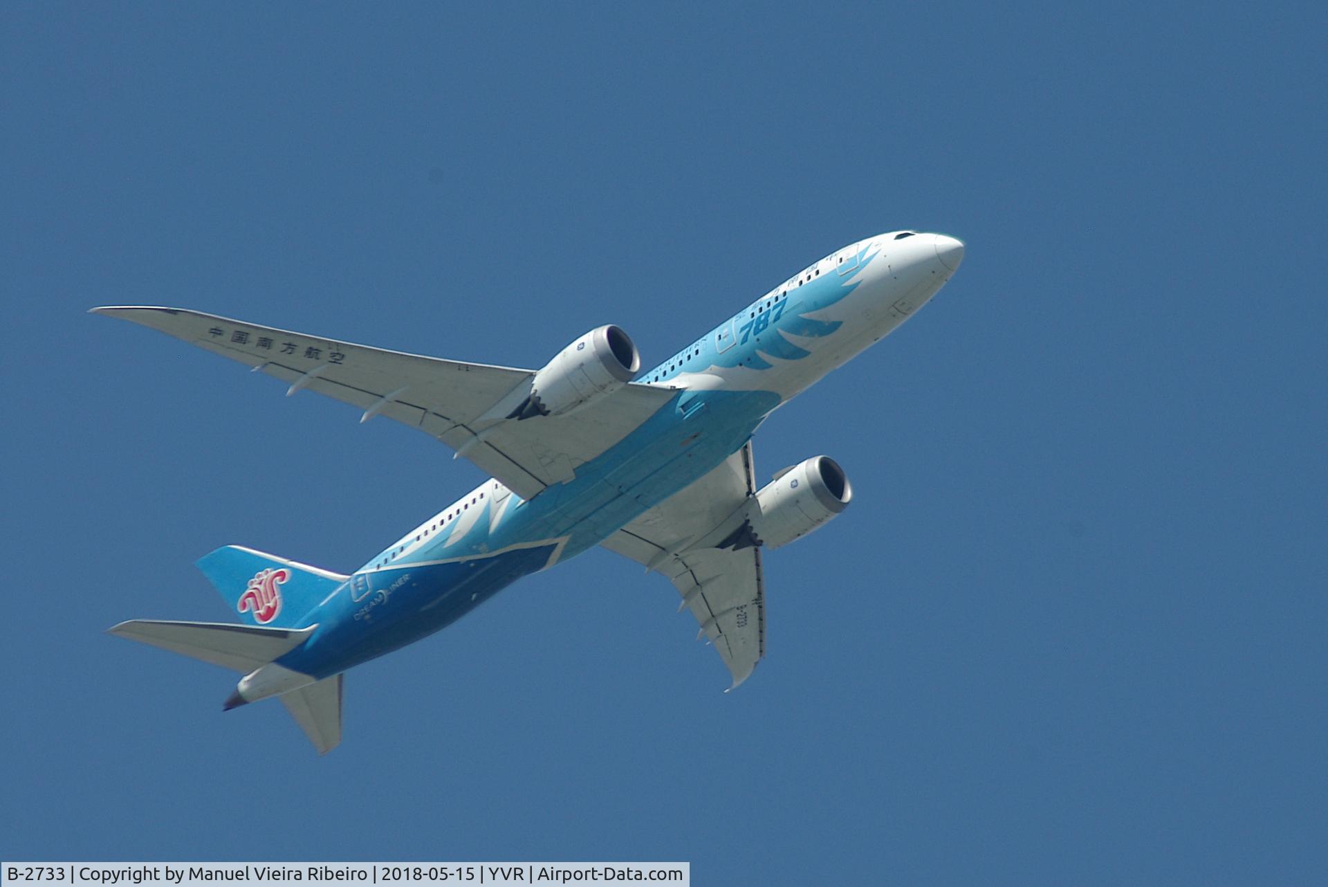 B-2733, 2013 Boeing 787-8 Dreamliner C/N 34927, CZ330 to Guangzhou