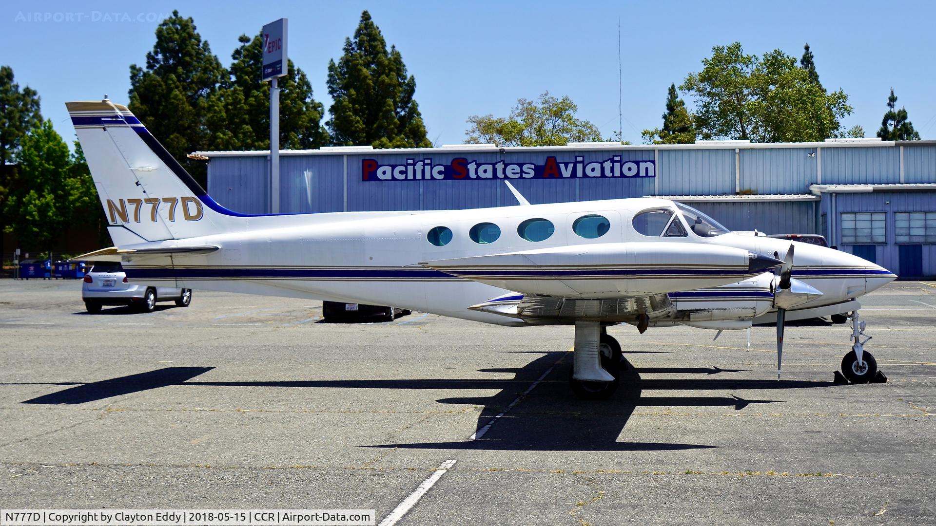 N777D, 1981 Cessna 340A C/N 340A1257, Buchanan Field Concord California 2018.