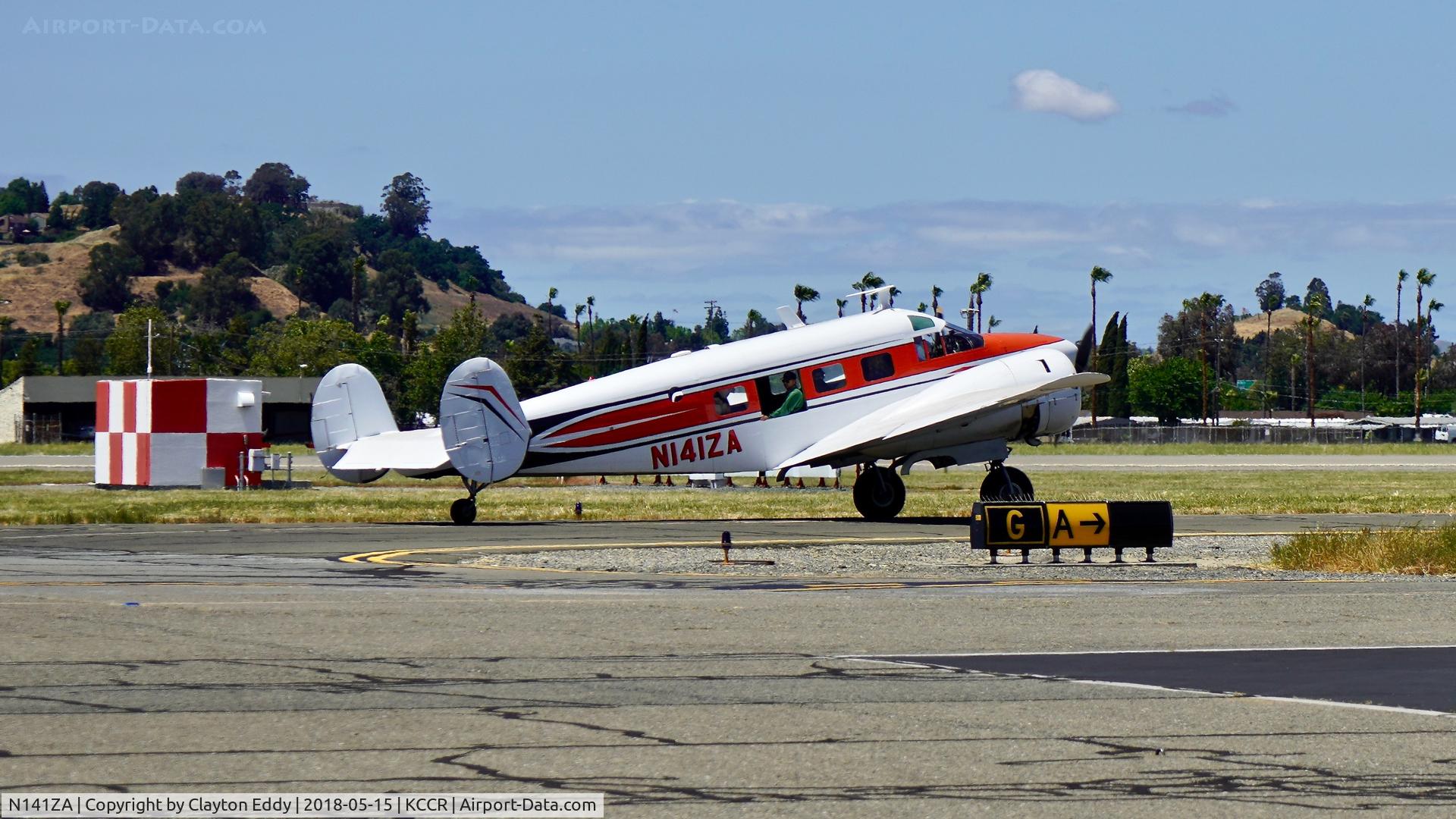 N141ZA, 1956 Beech E18S C/N BA-178, Buchanan Field Concord California 2018.