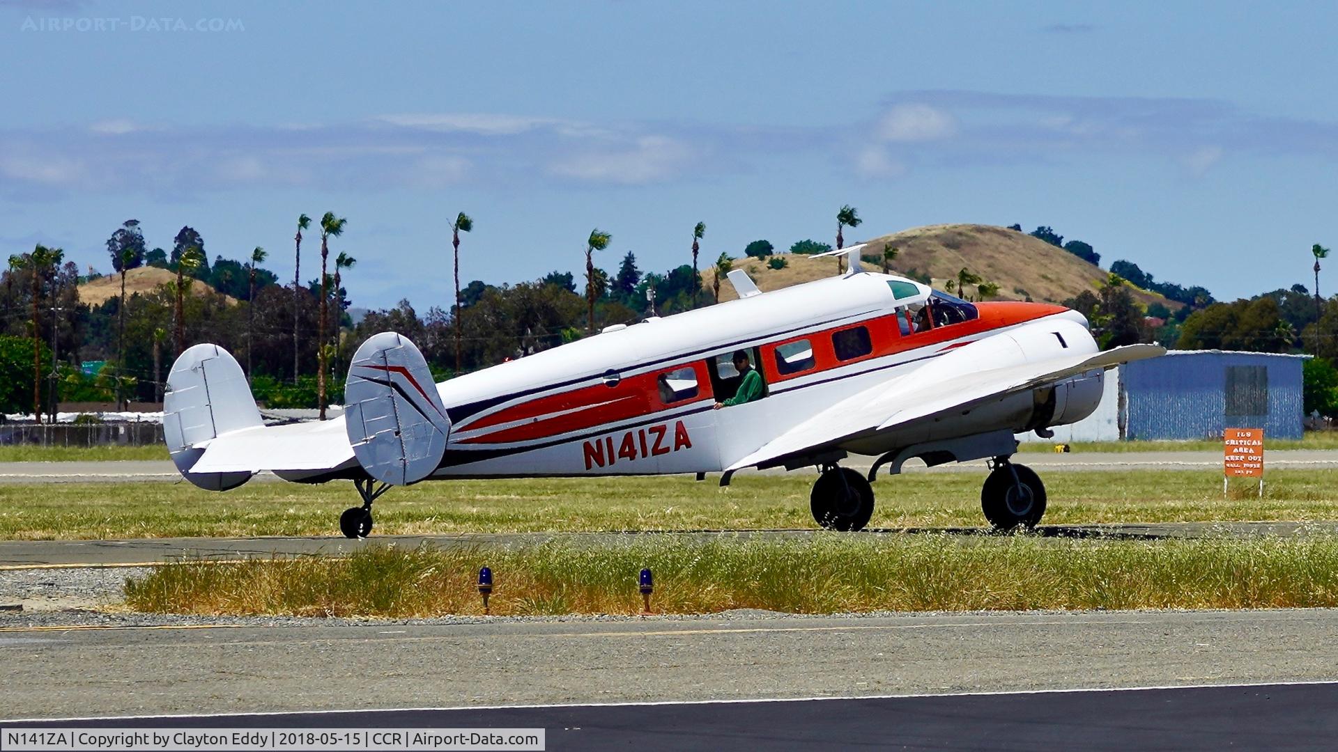 N141ZA, 1956 Beech E18S C/N BA-178, Buchanan Field Concord California 2018.
