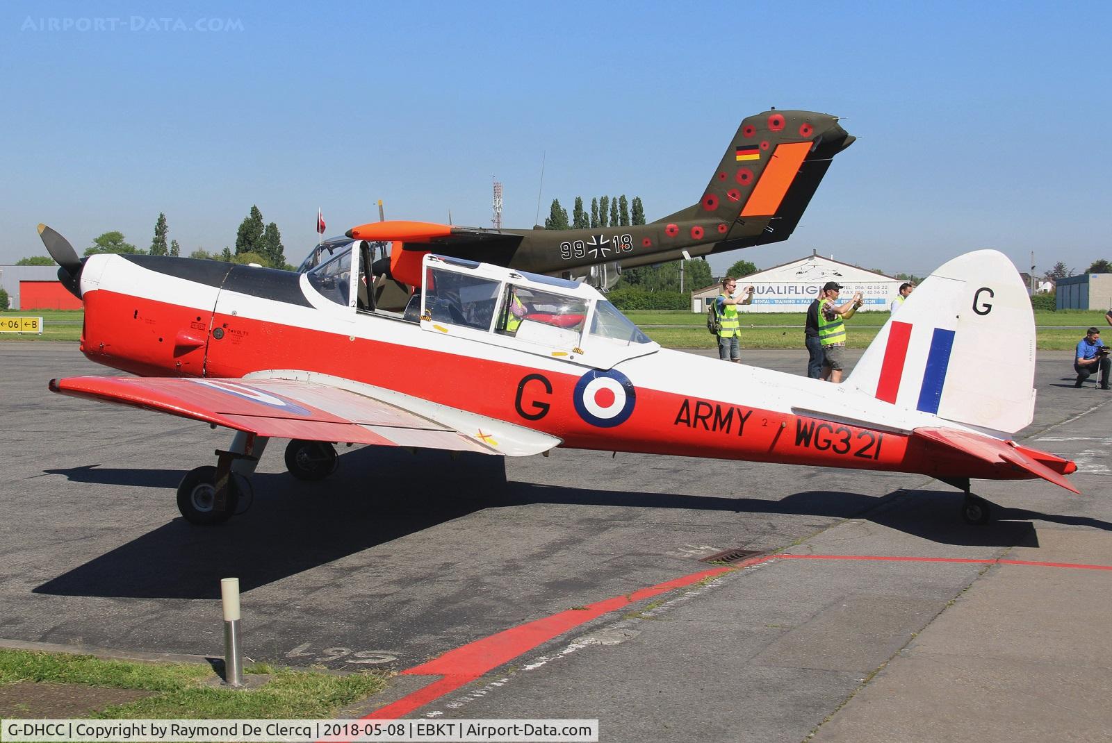G-DHCC, 1951 De Havilland DHC-1 Chipmunk T.10 C/N C1/0393, At home base Wevelgem.