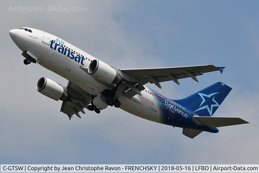 C-GTSW, 1988 Airbus A310-304 C/N 483, TS517 take off runway 23 to Montréal YUL