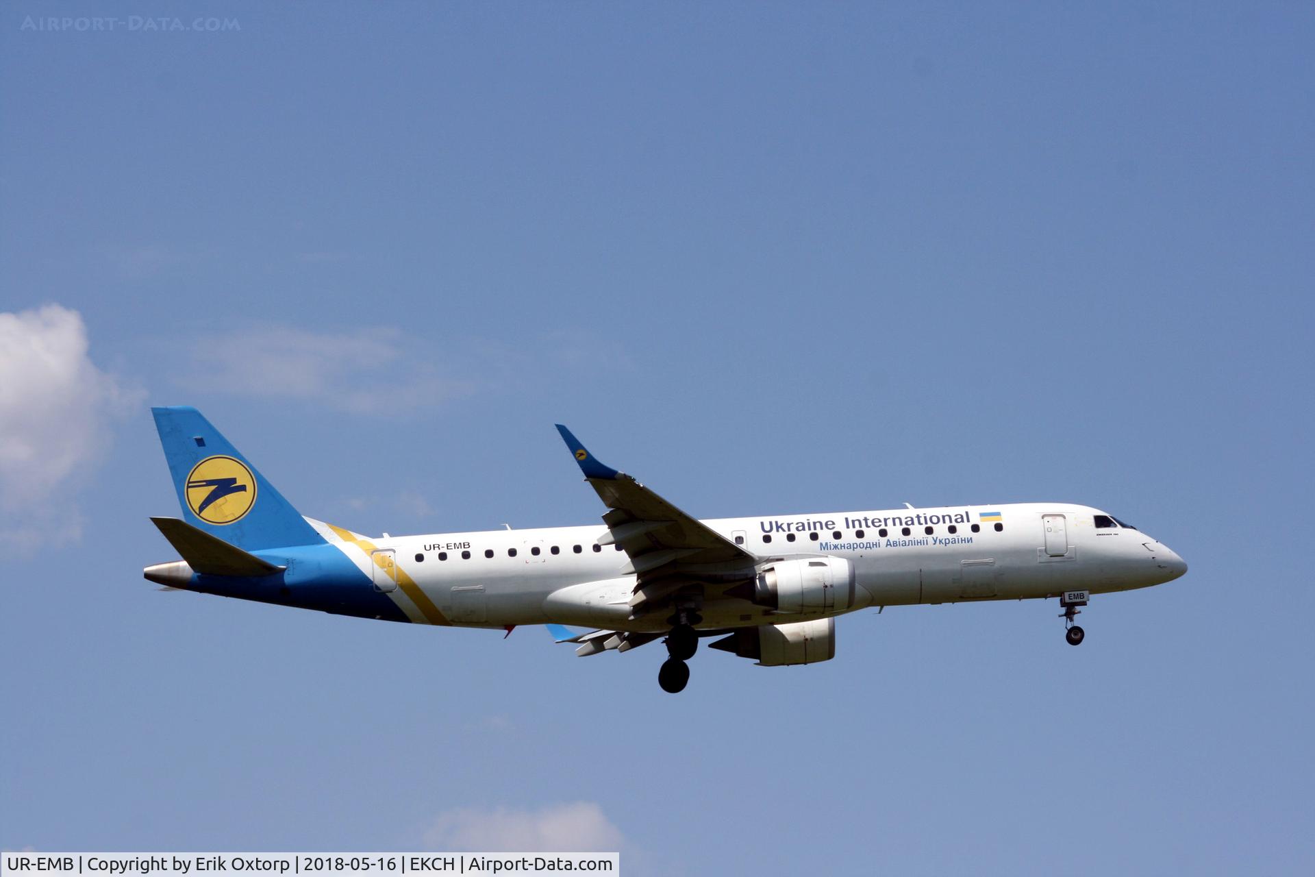UR-EMB, 2012 Embraer 190STD (ERJ-190-100) C/N 19000501, UR-EMB landing rw 04L