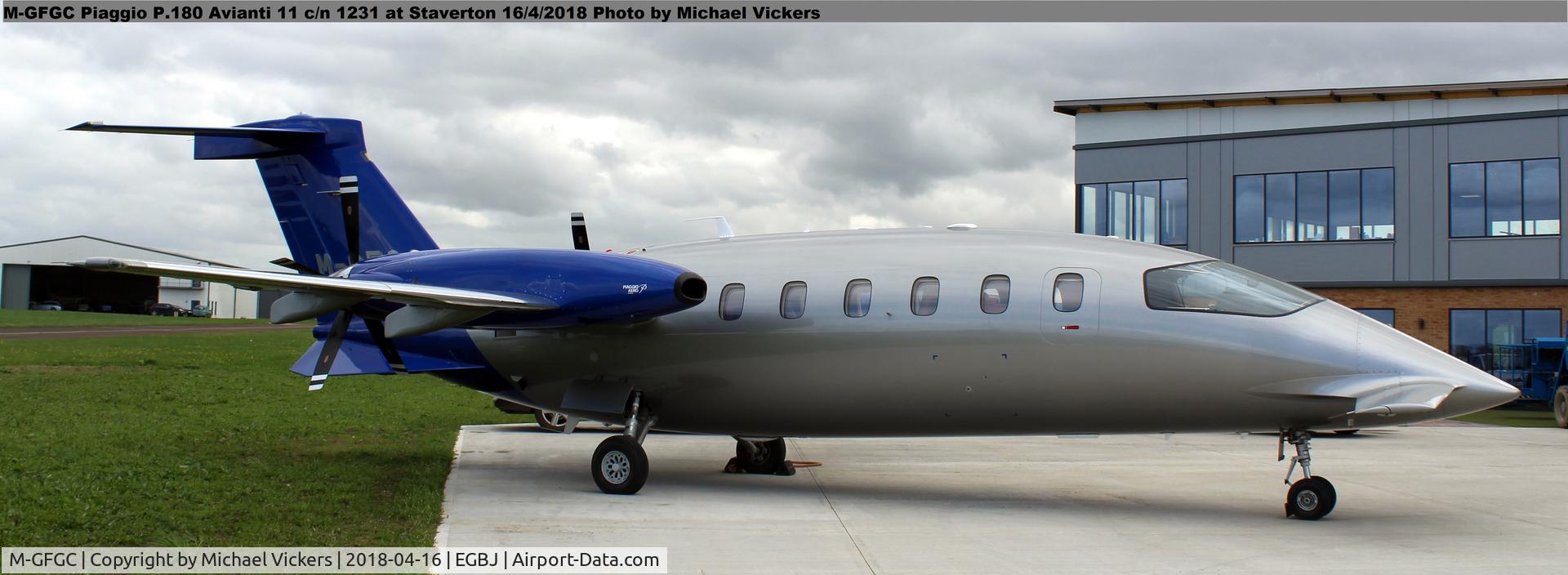 M-GFGC, 2012 Piaggio P-180 Avanti II C/N 1231, They let me take a photo on the apron