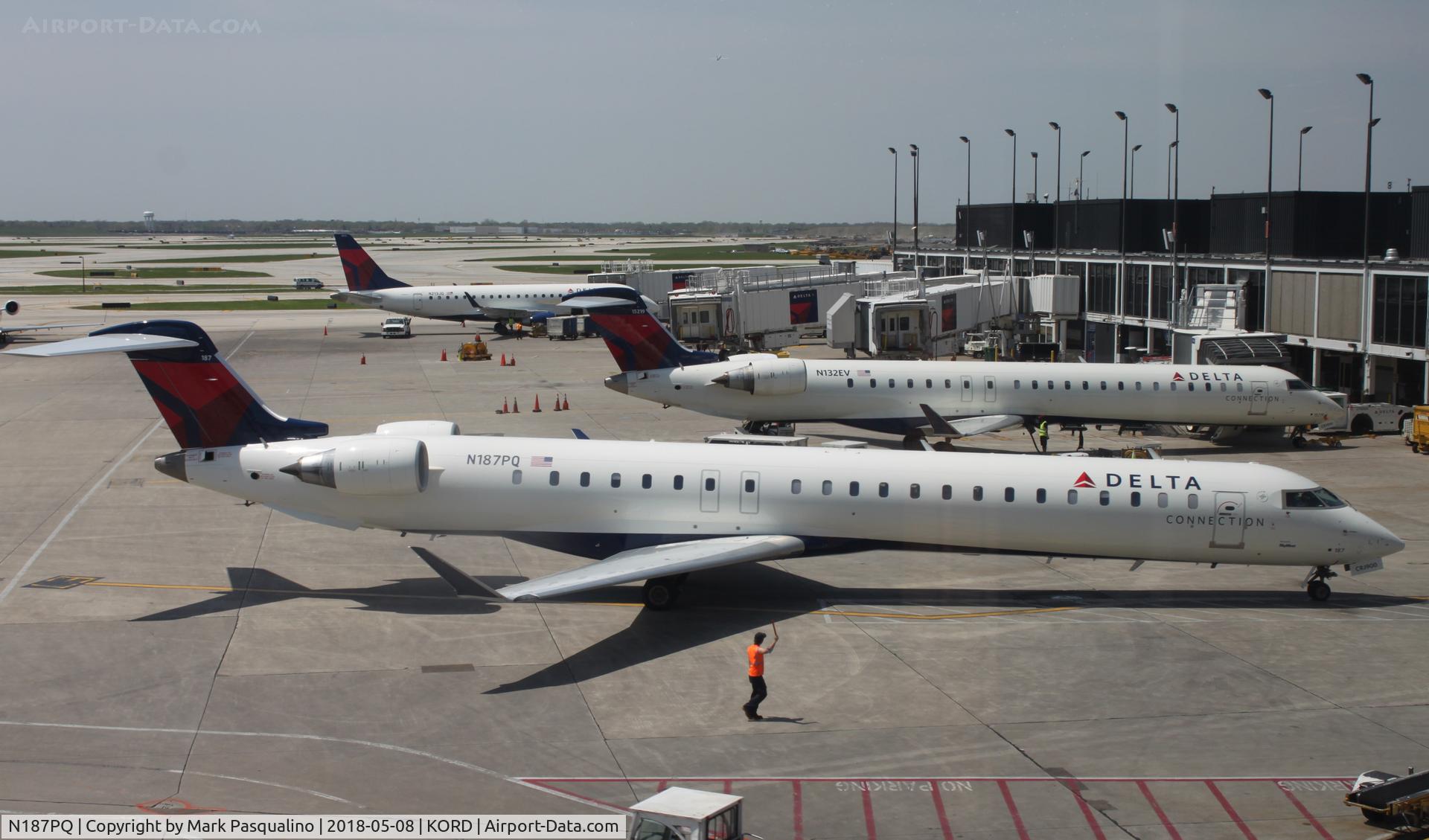 N187PQ, 2008 Bombardier CRJ-900ER (CL-600-2D24) C/N 15187, CL-600-2D24