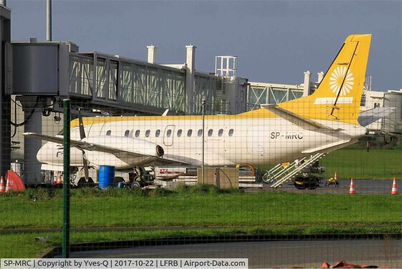 SP-MRC, 1989 Saab 340A C/N 340A-143, Saab 340A, Parked, Brest-Bretagne airport (LFRB-BES)