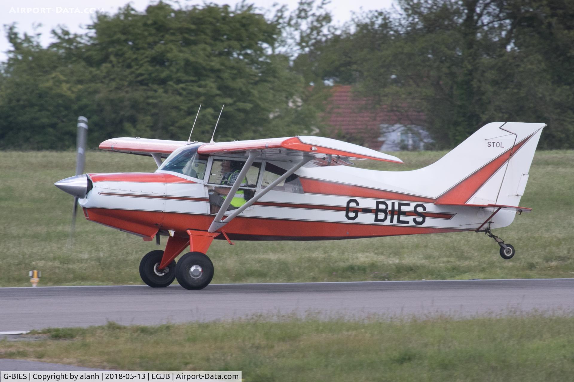 G-BIES, 1980 Maule M-5-235C Lunar Rocket C/N 7334C, Departing Guernsey on 27