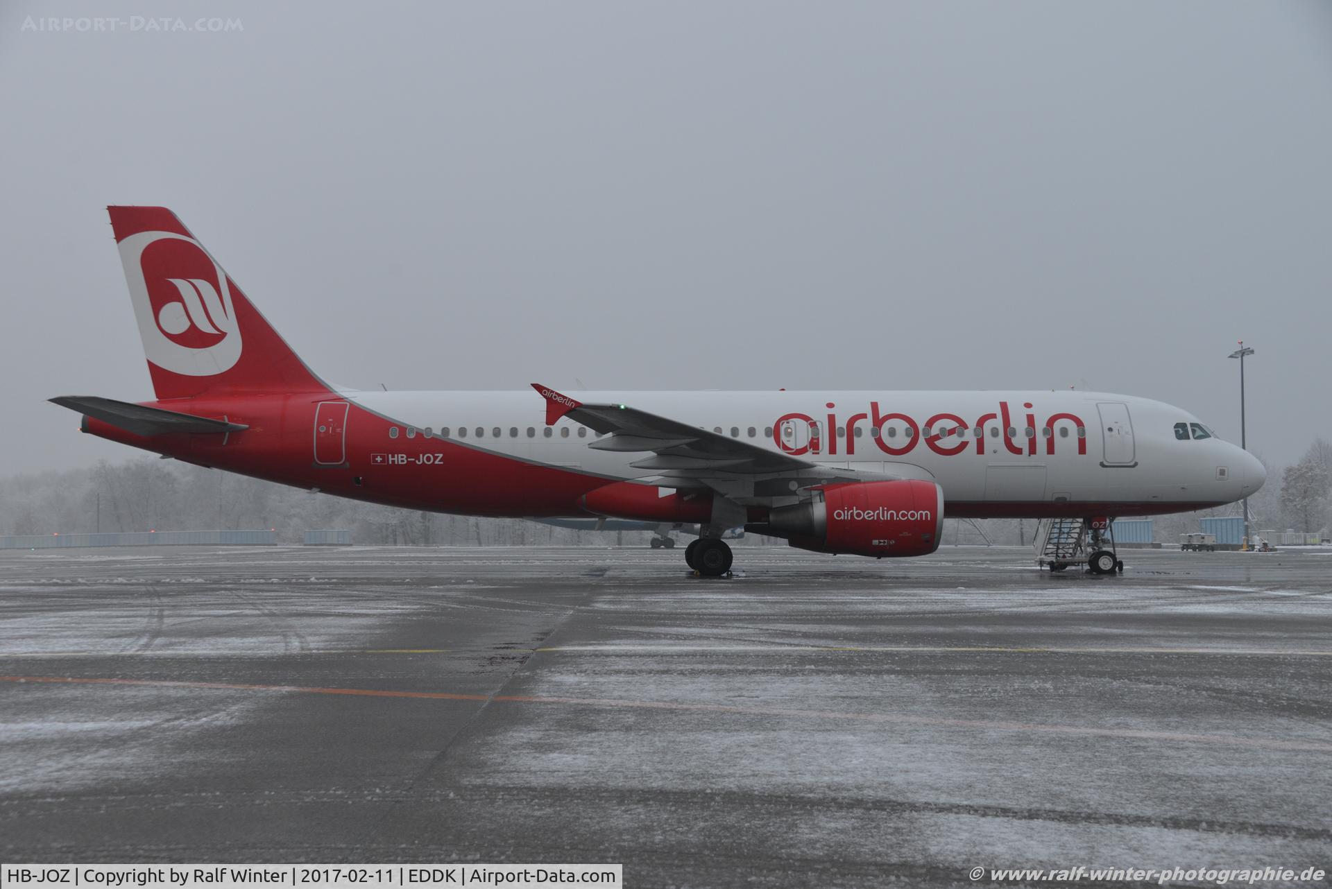HB-JOZ, 2011 Airbus A320-214 C/N 4631, Airbus A320-214 - AB BER Air Berlin opby BHP Belair - 4631 - HB-JOZ - 11.02.2017 - CGN.JPG