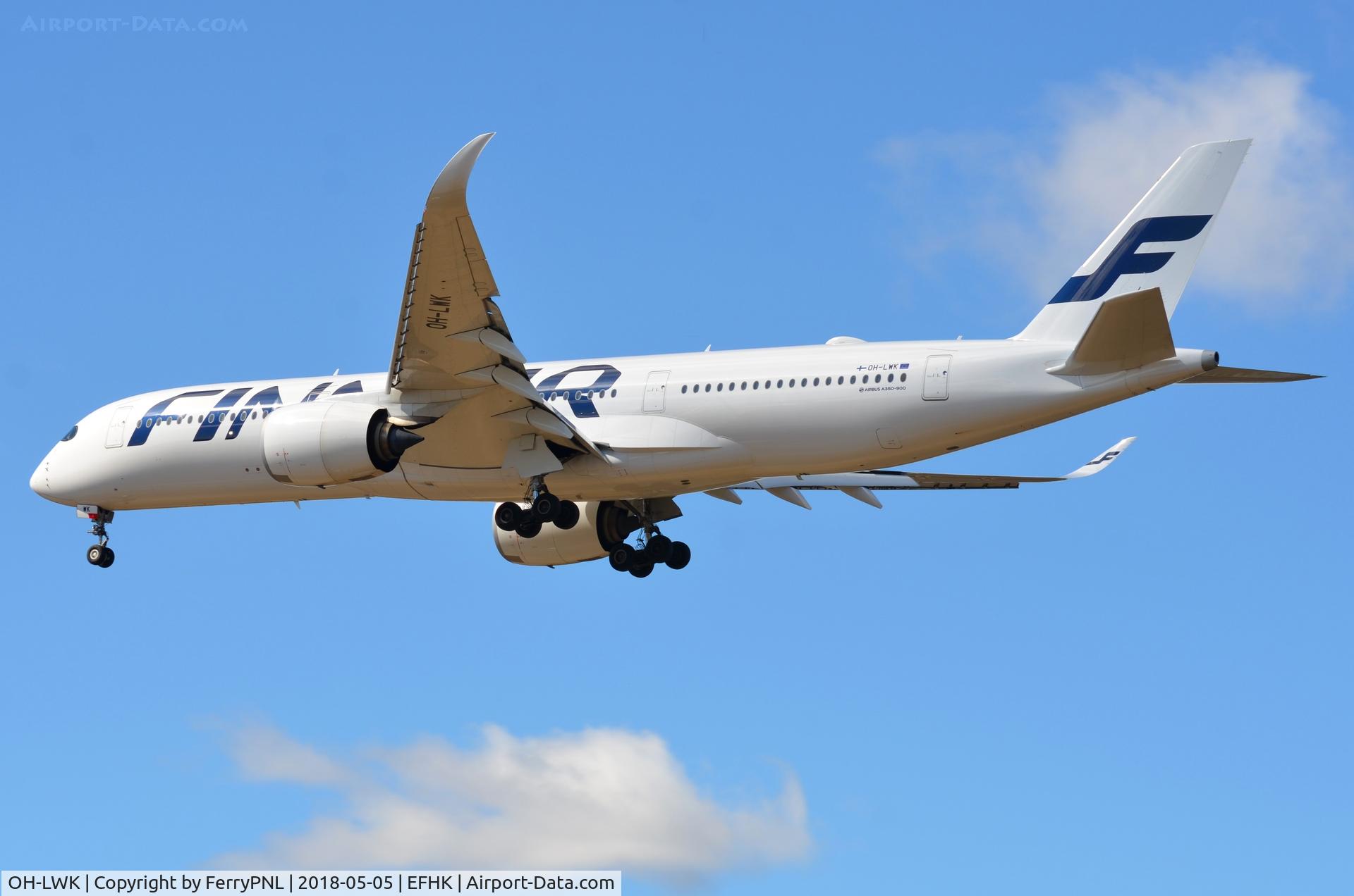 OH-LWK, 2017 Airbus A350-900 C/N 433463463, Finnair A359 on short final.