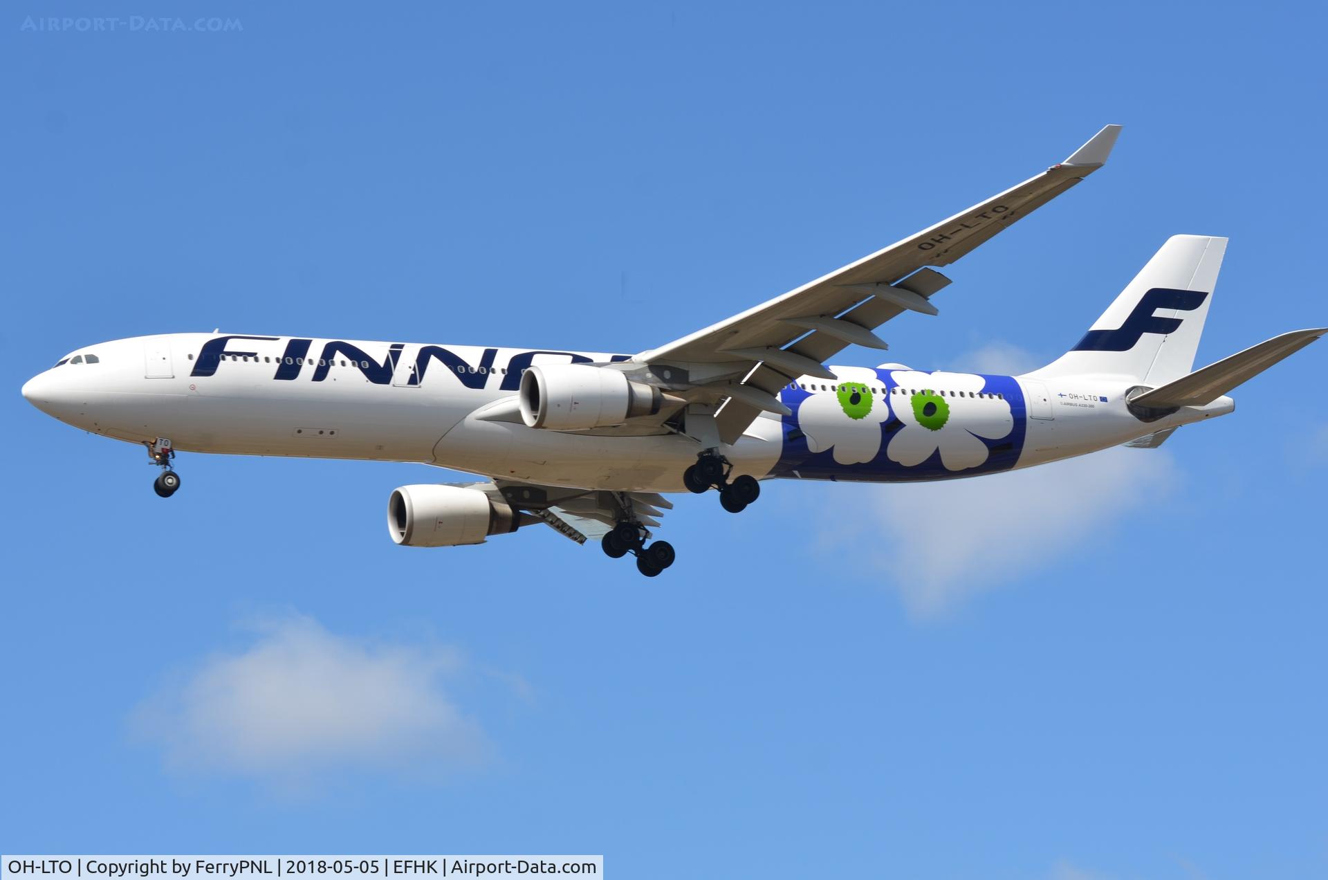 OH-LTO, 2009 Airbus A330-302X C/N 1013, Finnair A333 bringing us flowers.