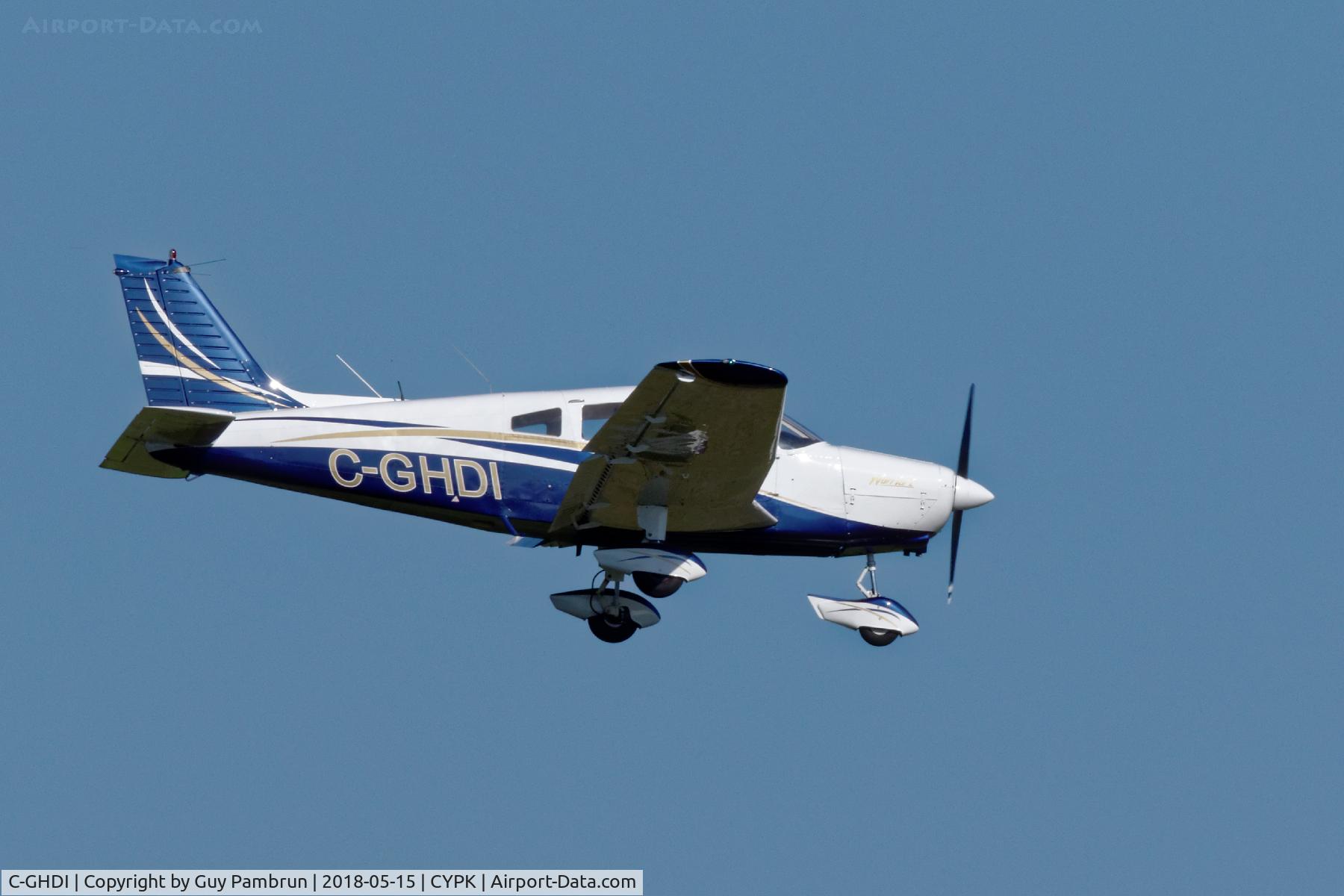 C-GHDI, 1974 Piper PA-28-151 Cherokee Warrior C/N 28-7415433, Landing
