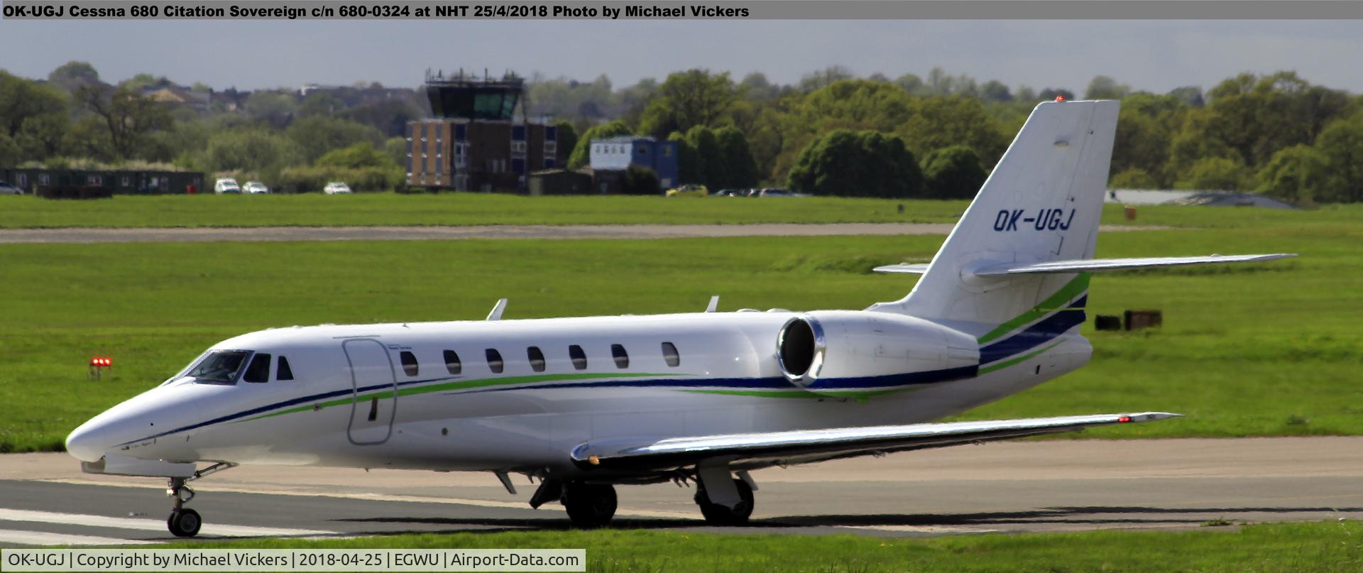 OK-UGJ, 2012 Cessna 680 Citation Sovereign C/N 680-0324, ready for departure