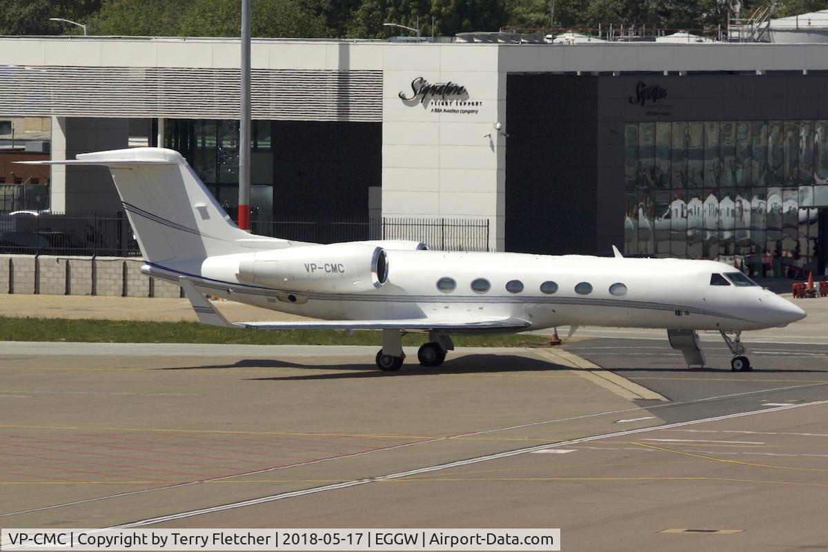 VP-CMC, Gulfstream Aerospace GIV-X (G450) C/N 4269, At Luton