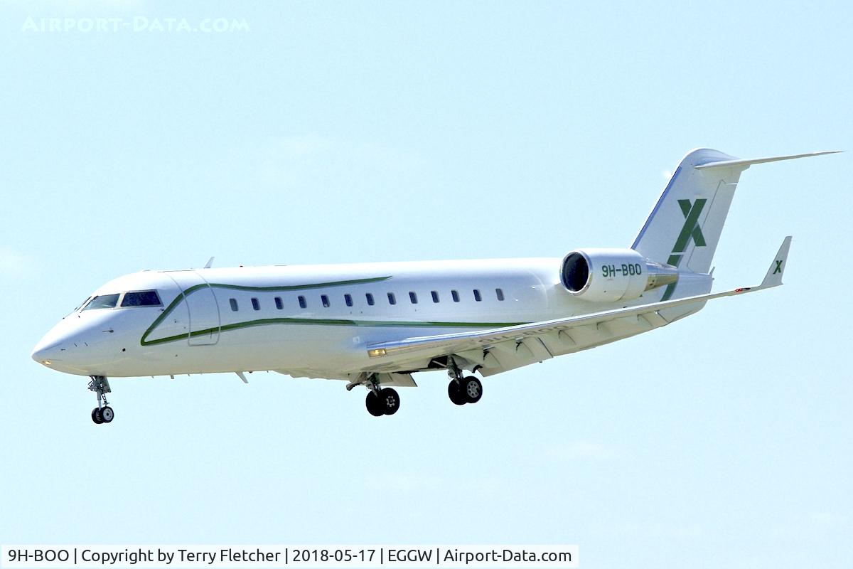 9H-BOO, 2005 Bombardier Challenger 850 (CL-600-2B19) C/N 8051, at Luton