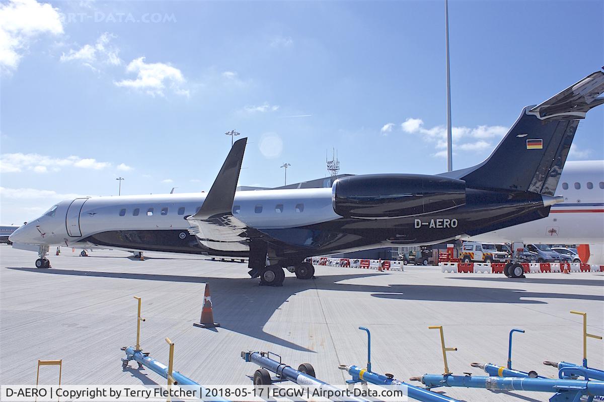 D-AERO, 2015 Embraer EMB-135BJ Legacy 650 C/N 14501214, at Luton
